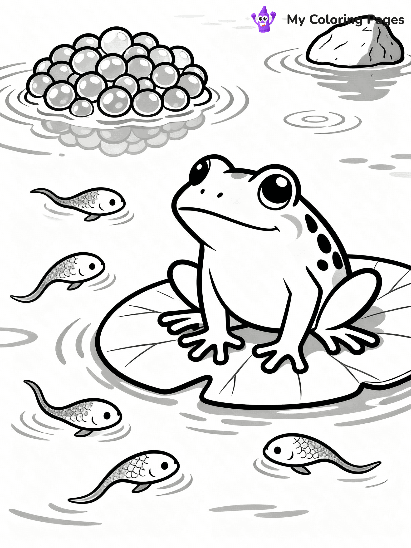 Frog Coloring Pages - 49