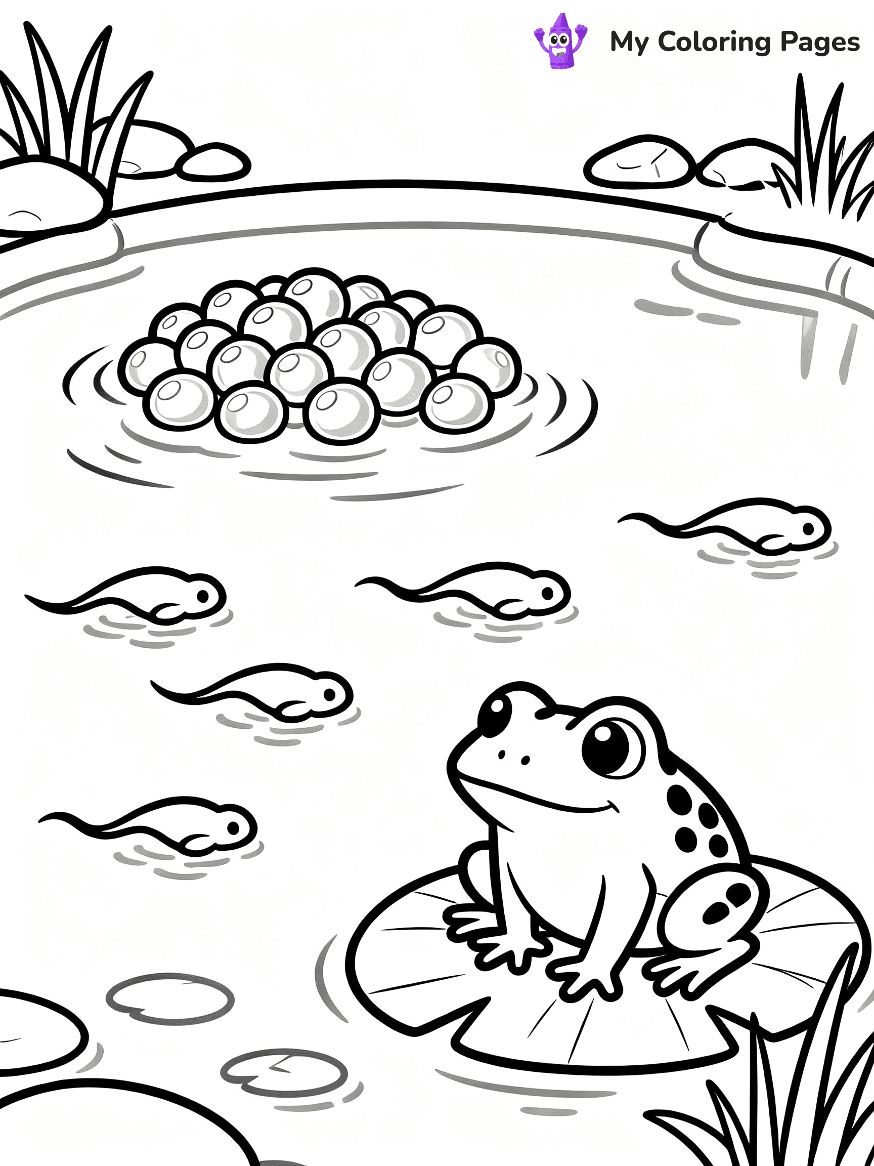 Frog Coloring Pages - 48