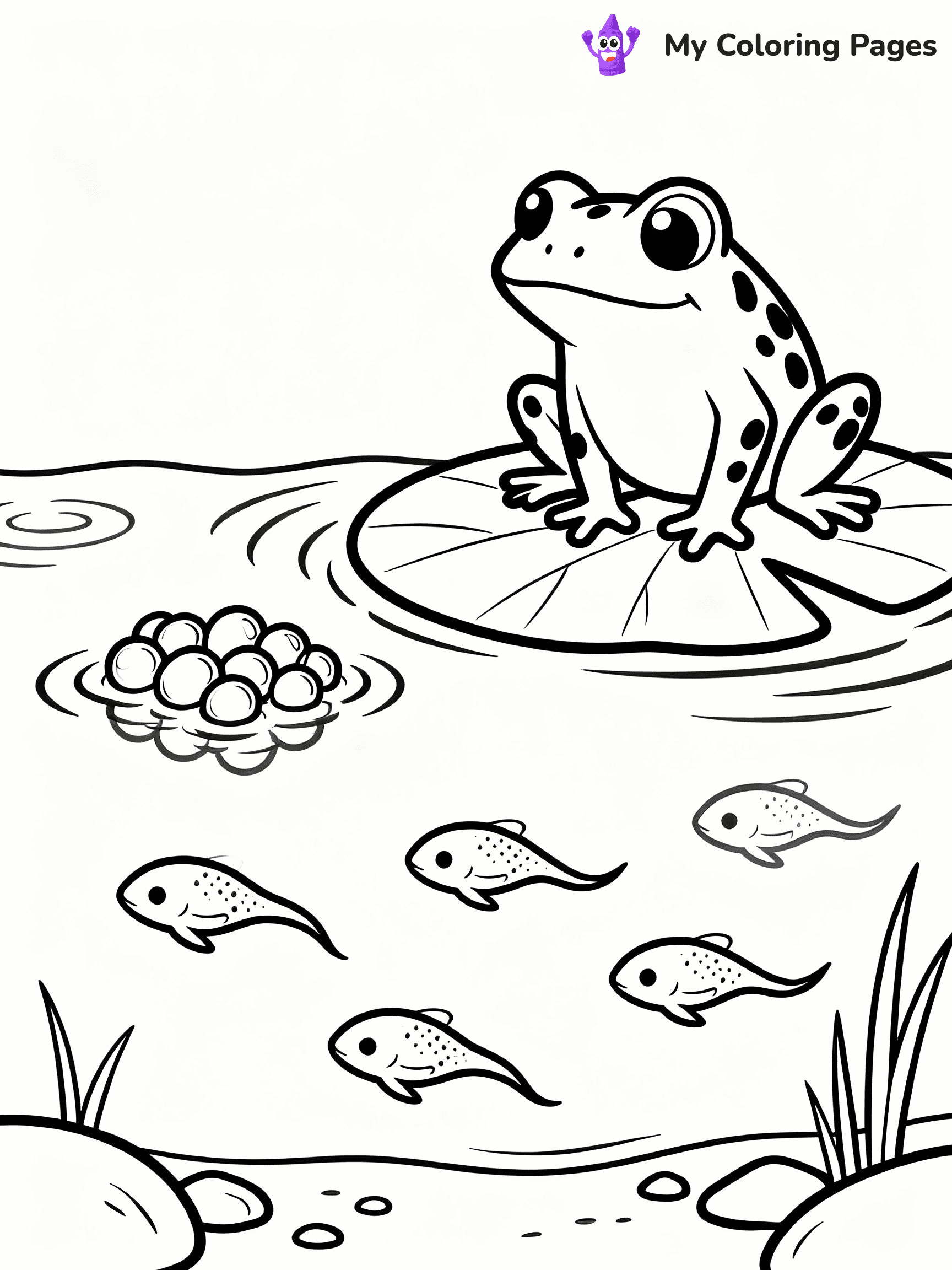 Frog Coloring Pages - 46