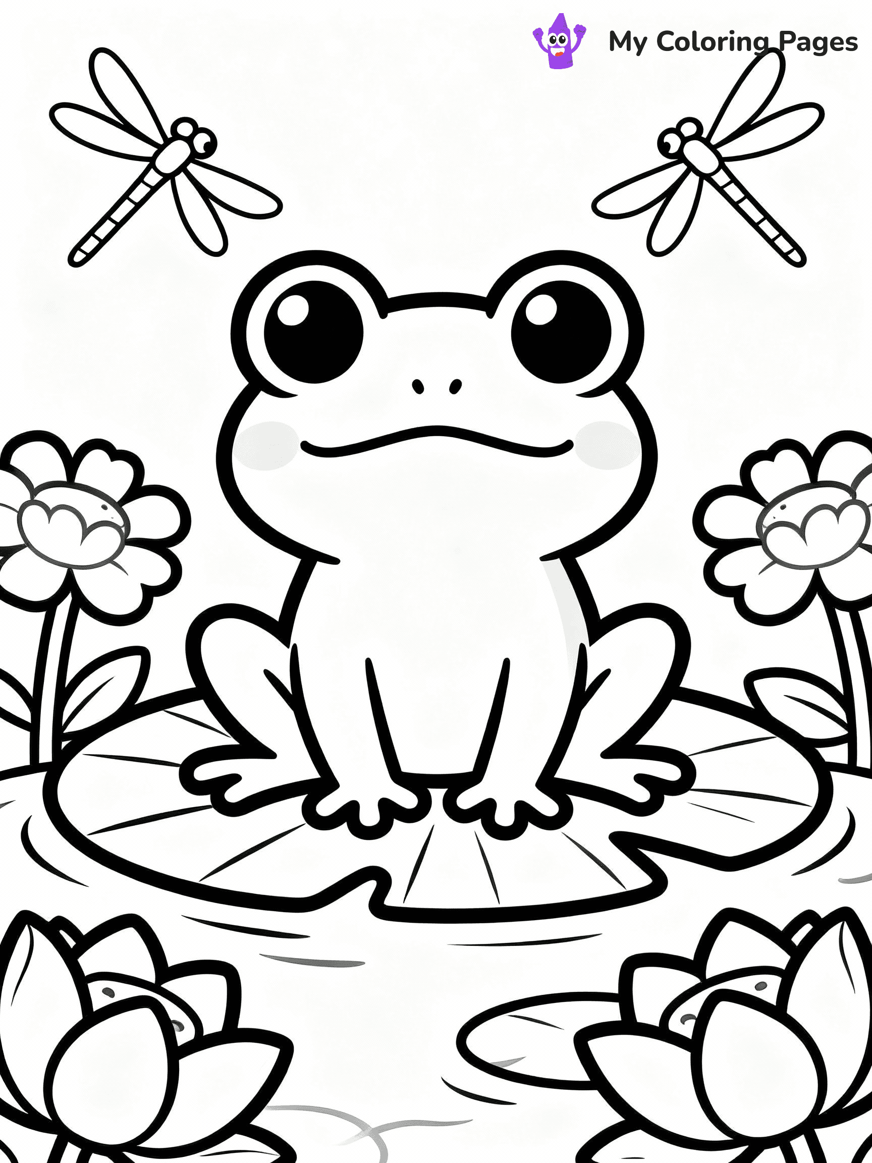 Frog Coloring Pages - 44