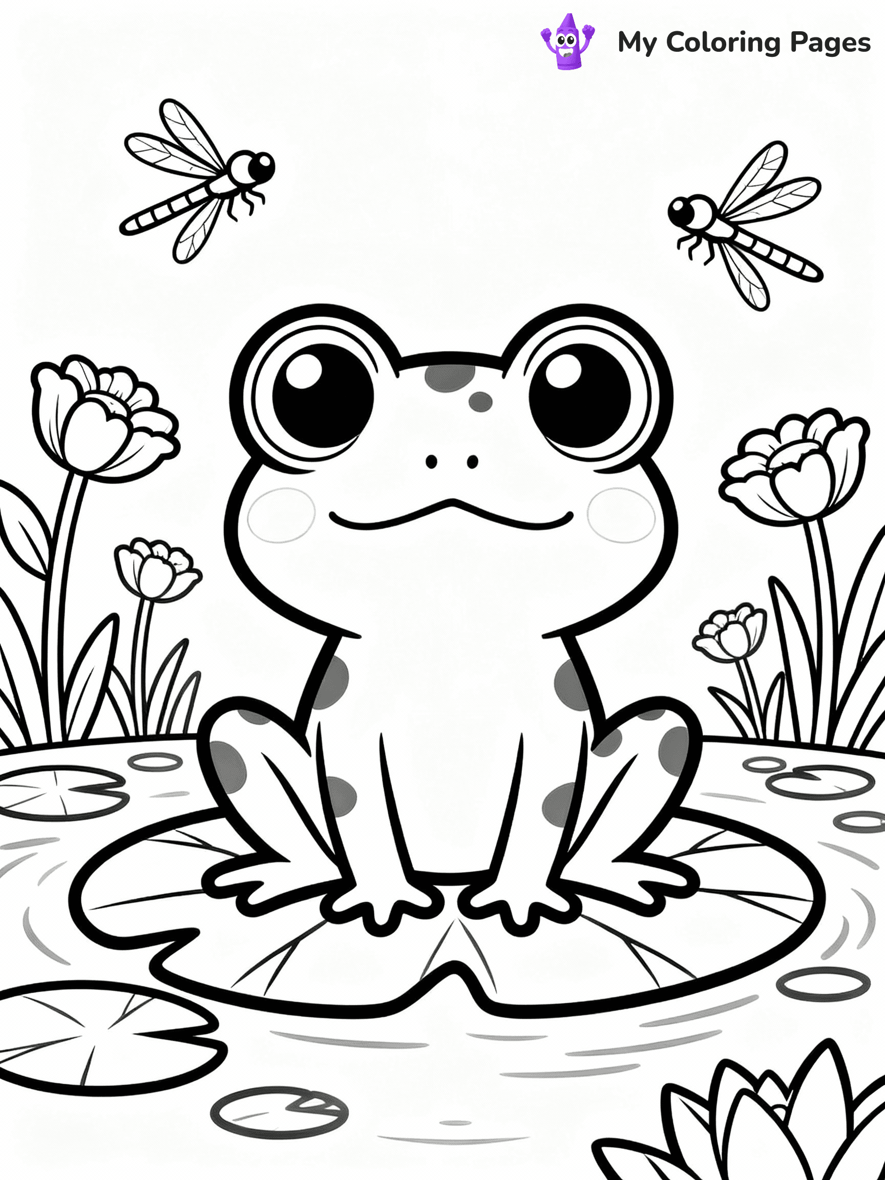 Frog Coloring Pages - 42
