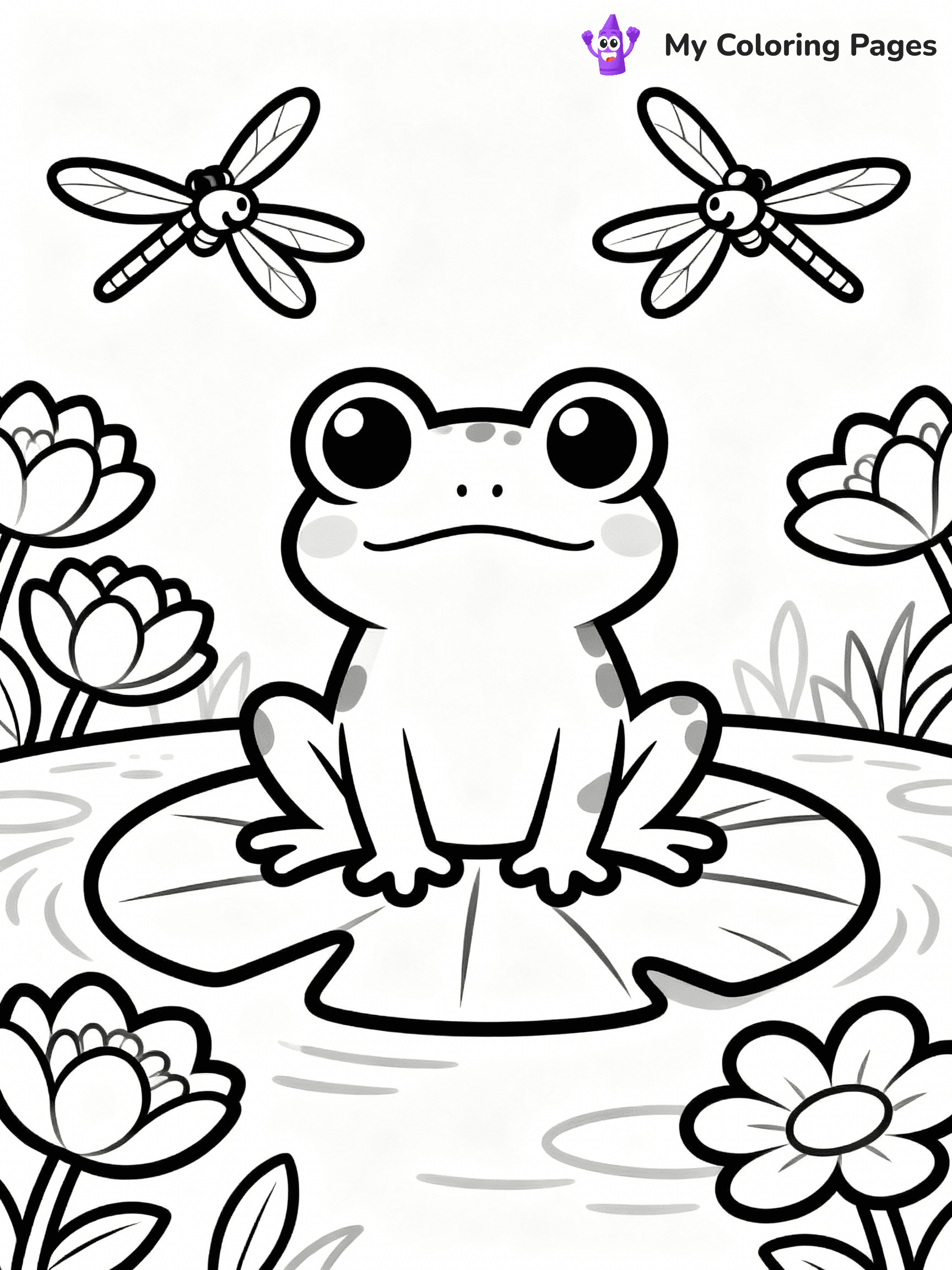 Frog Coloring Pages - 41