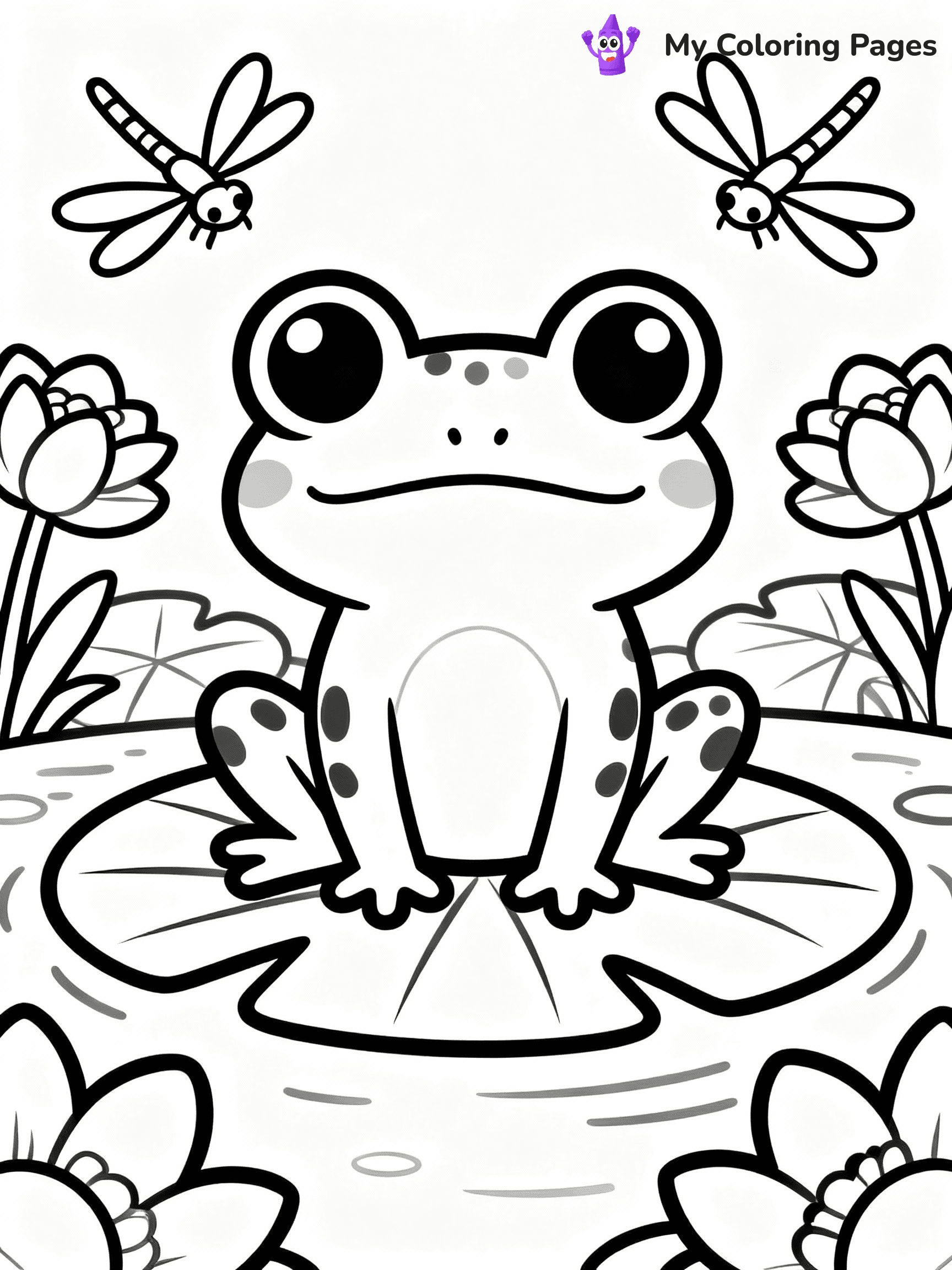 Frog Coloring Pages - 40