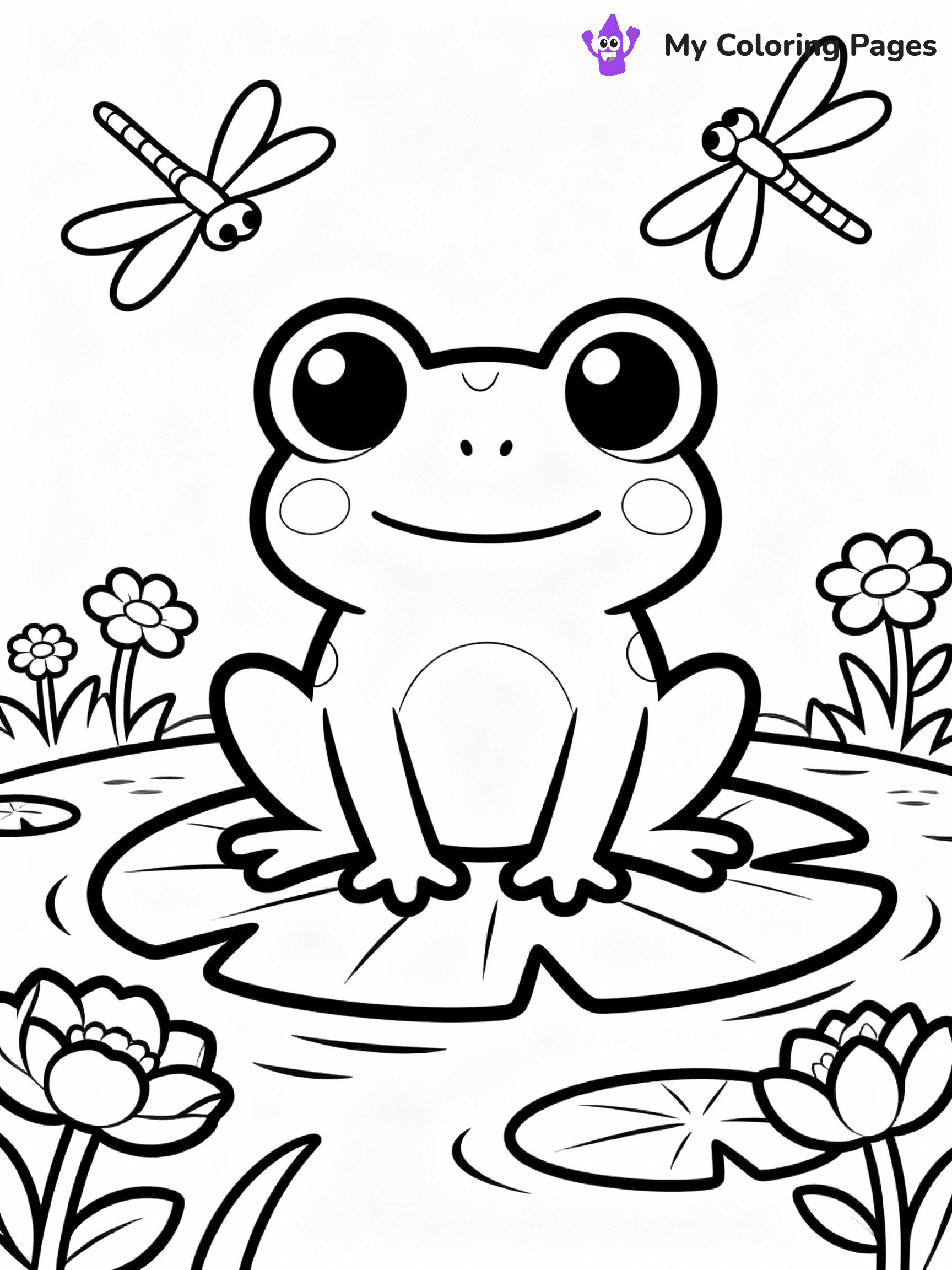 Frog Coloring Pages - 39