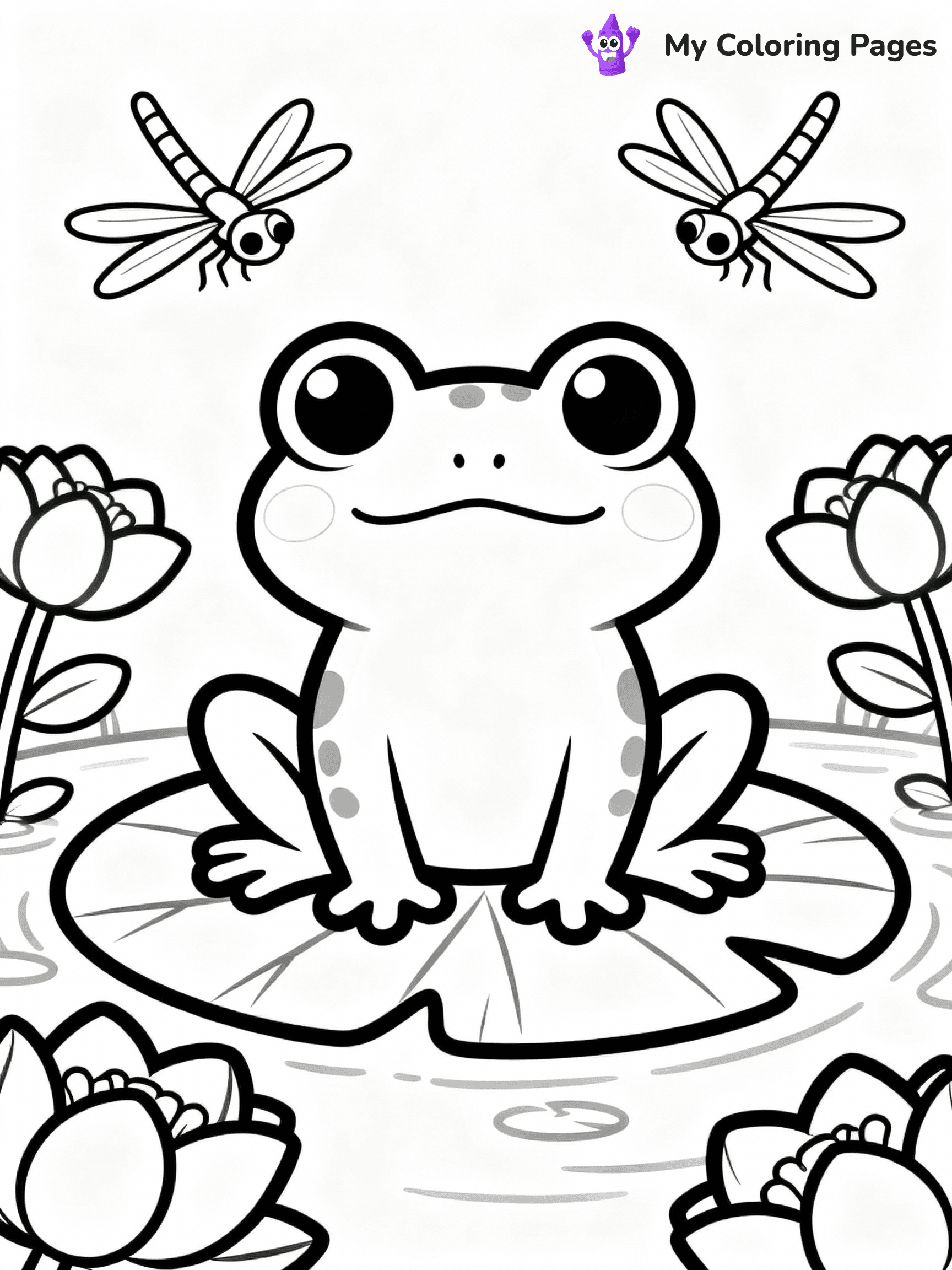 Frog Coloring Pages - 36