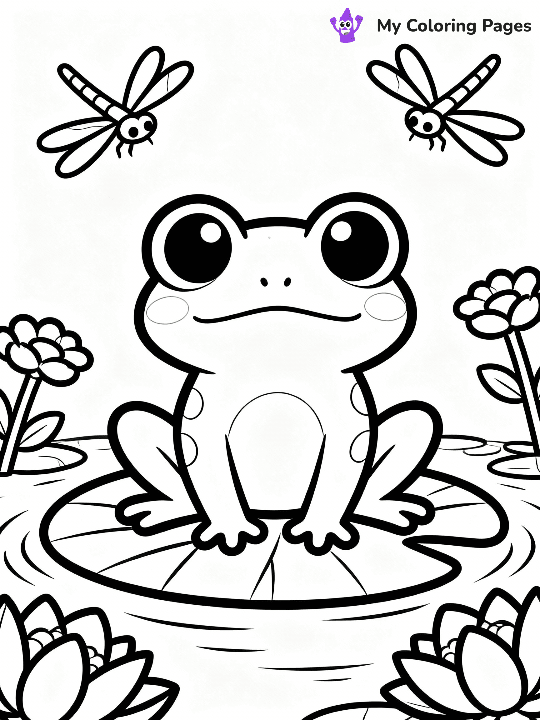 Frog Coloring Pages - 35