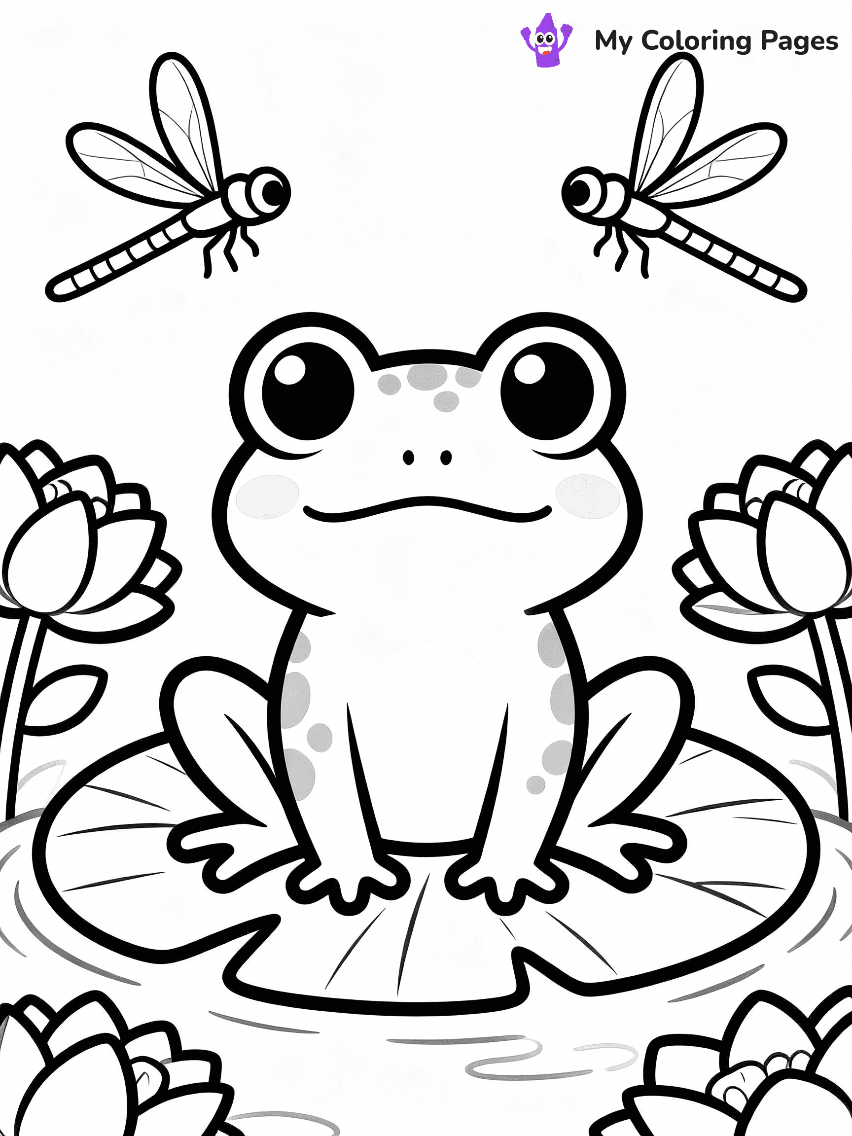 Frog Coloring Pages - 34