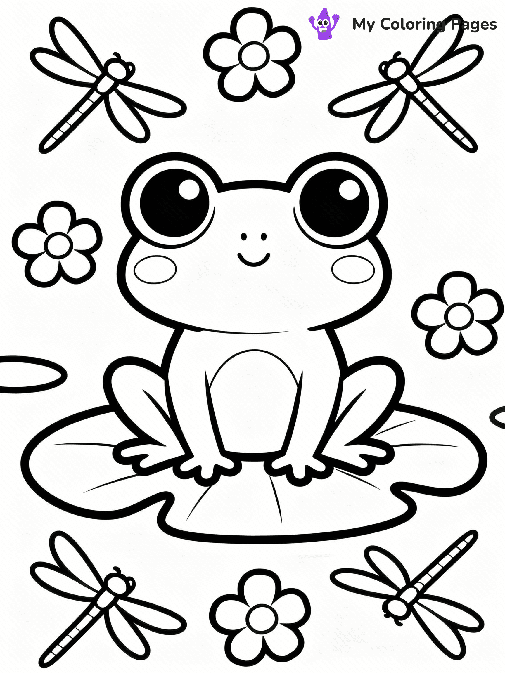 Frog Coloring Pages - 32