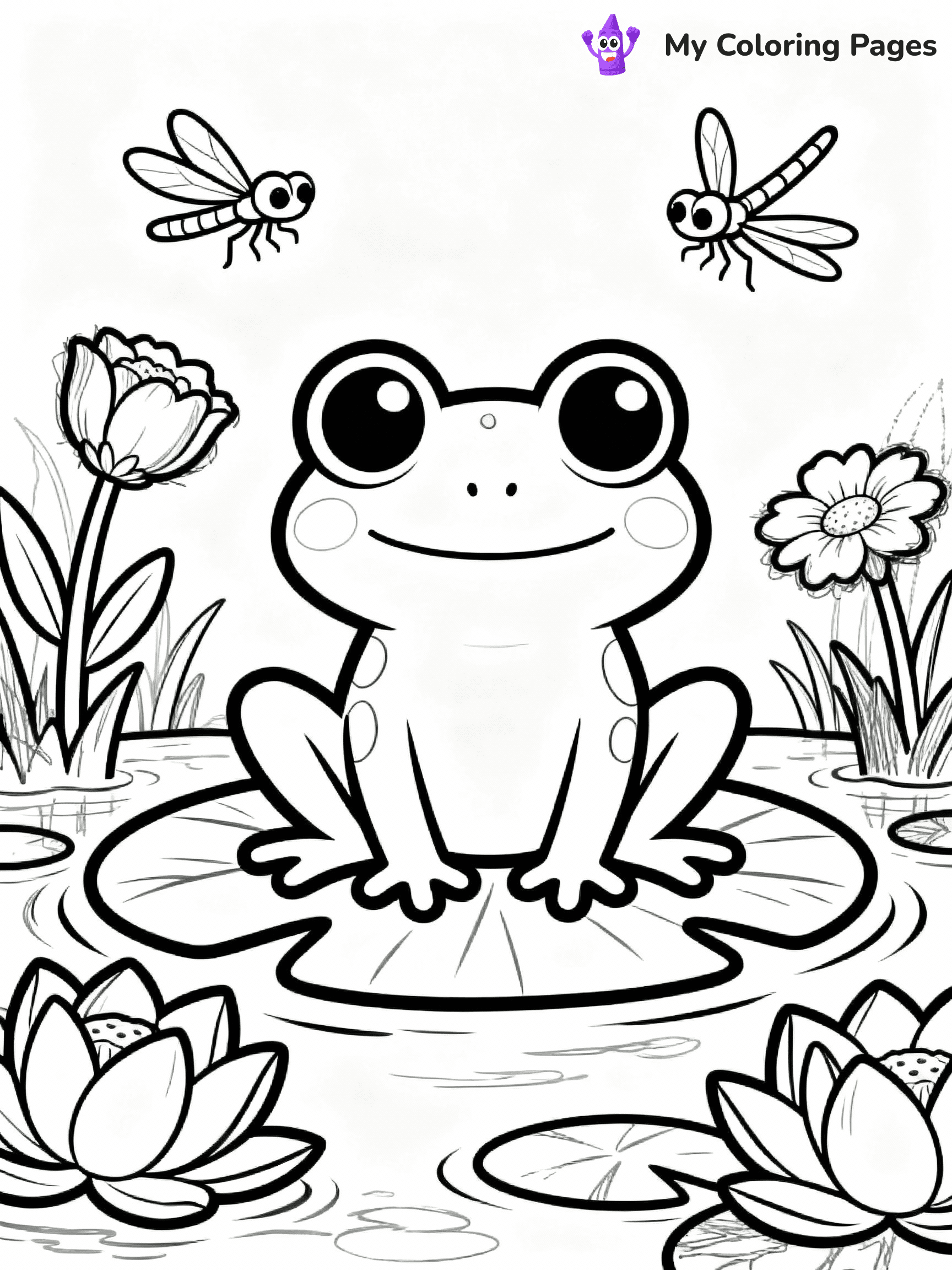 Frog Coloring Pages - 31