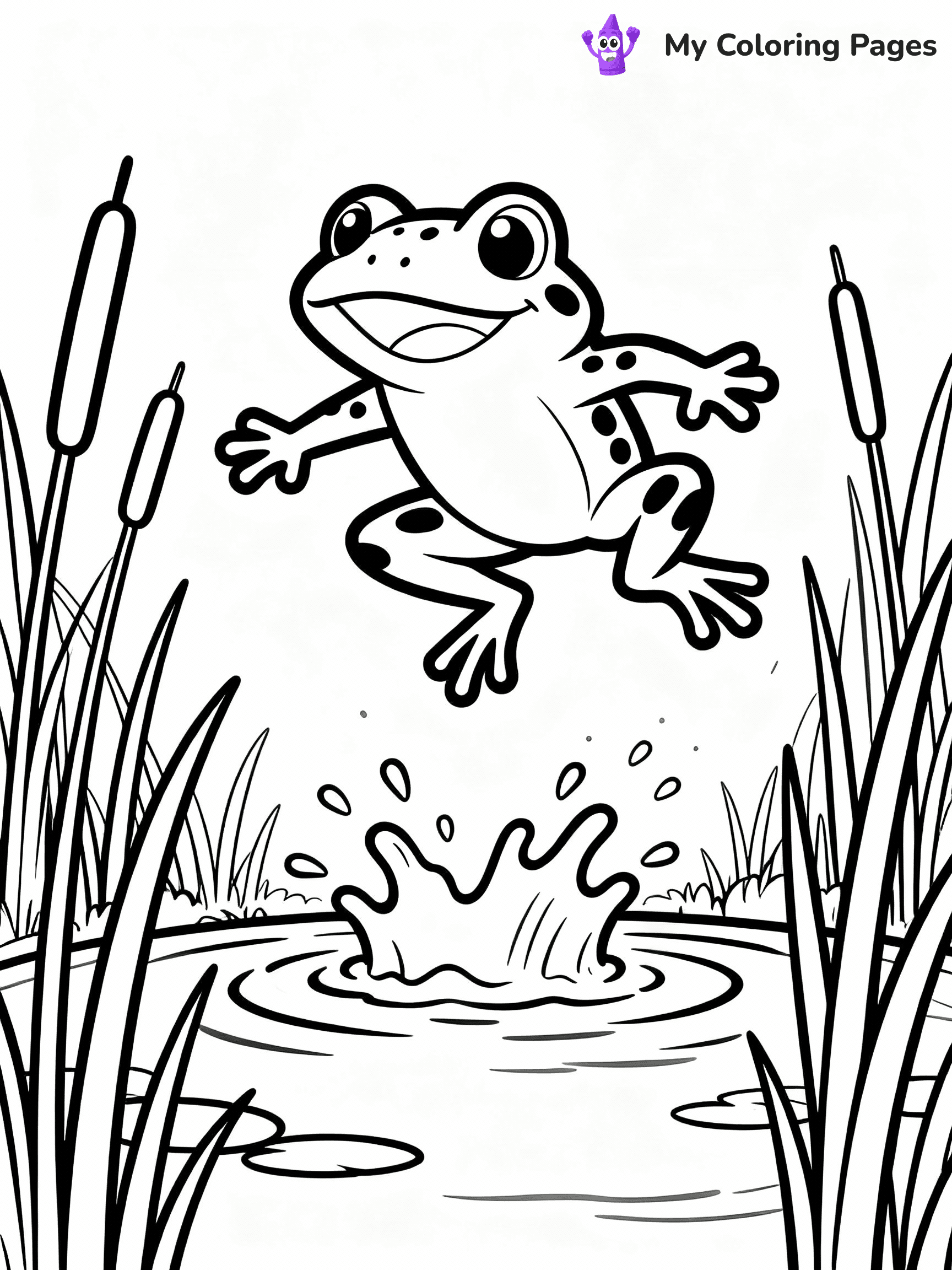 Frog Coloring Pages - 29
