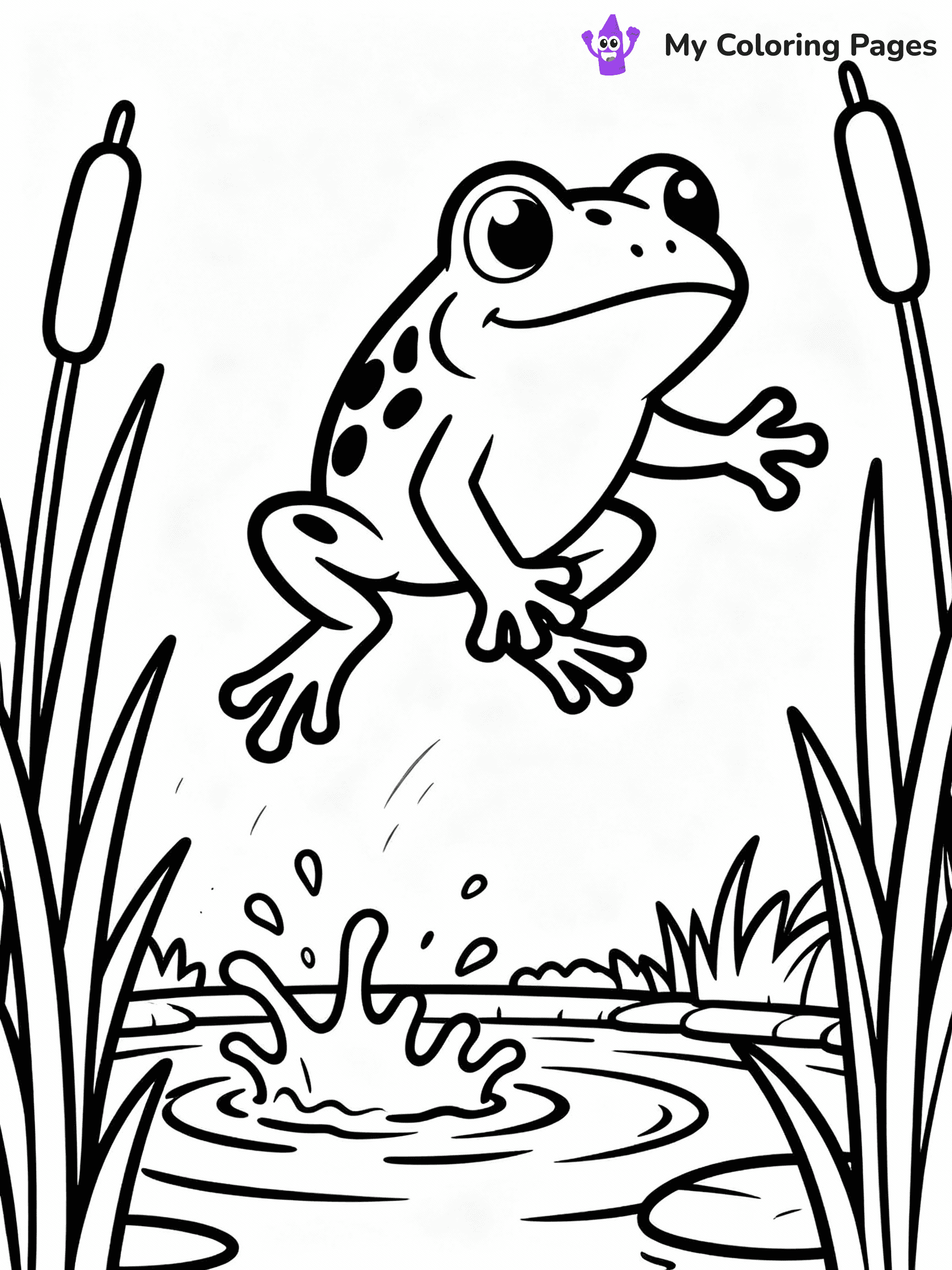 Frog Coloring Pages - 28