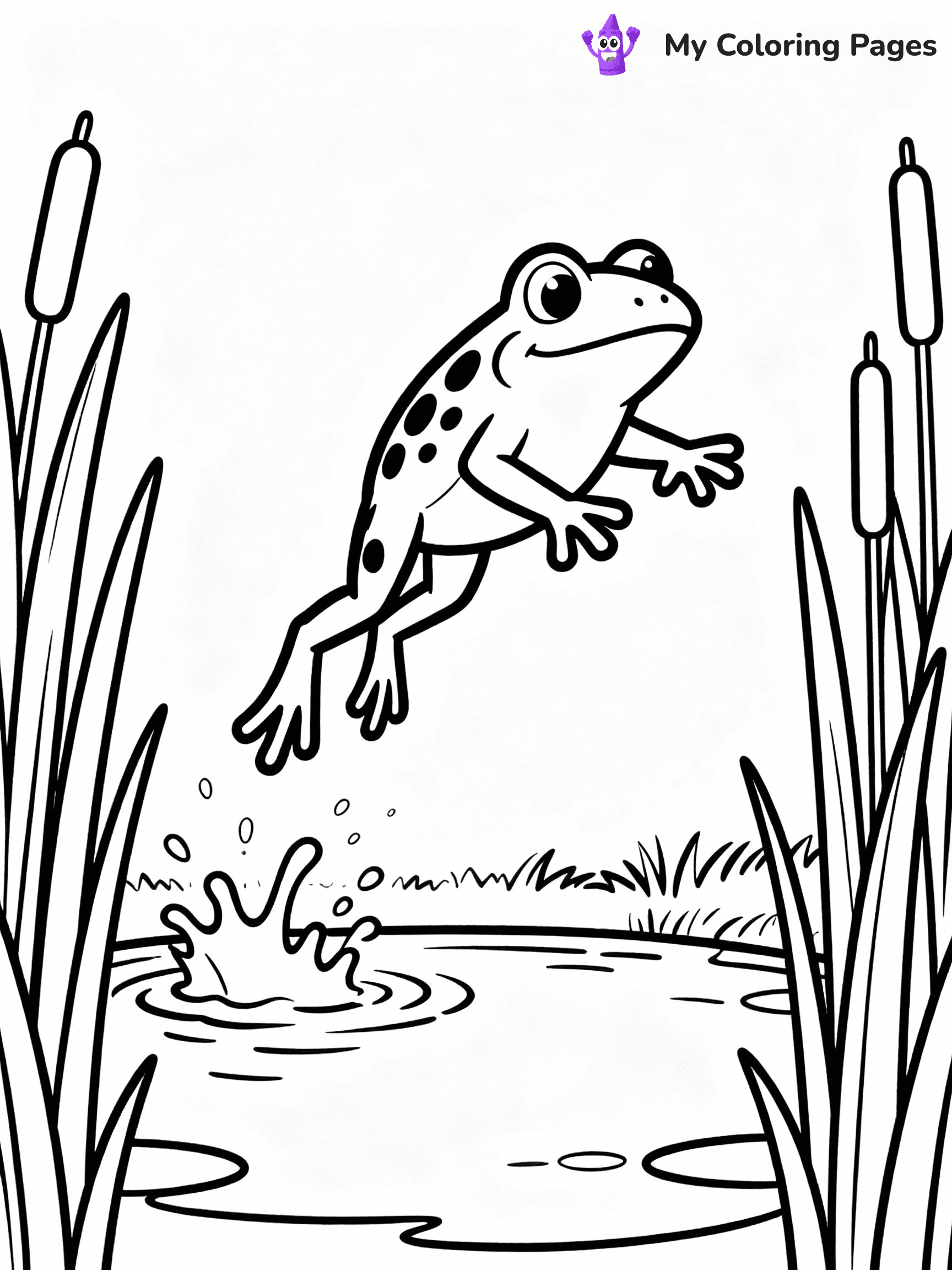 Frog Coloring Pages - 27