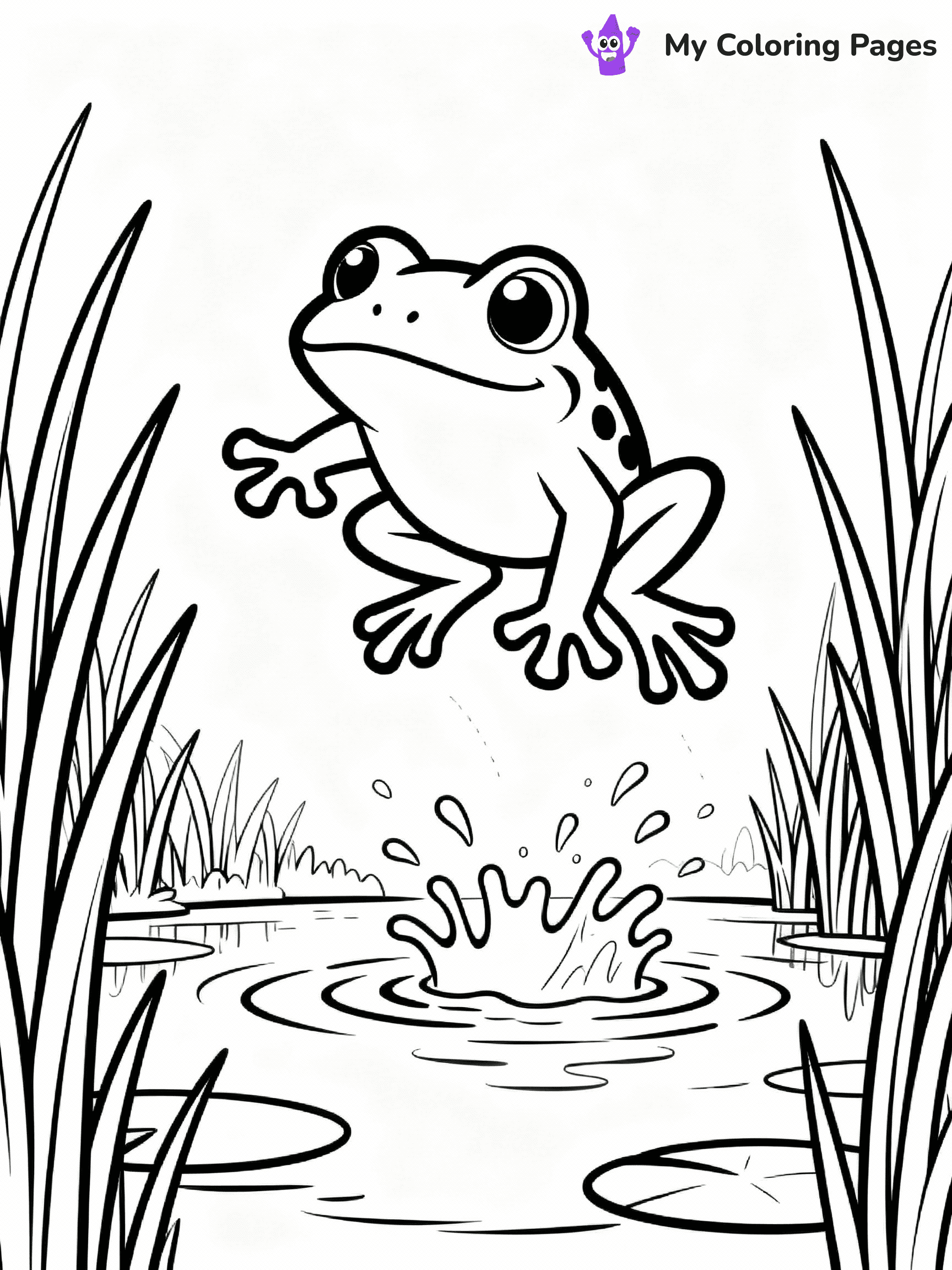 Frog Coloring Pages - 26