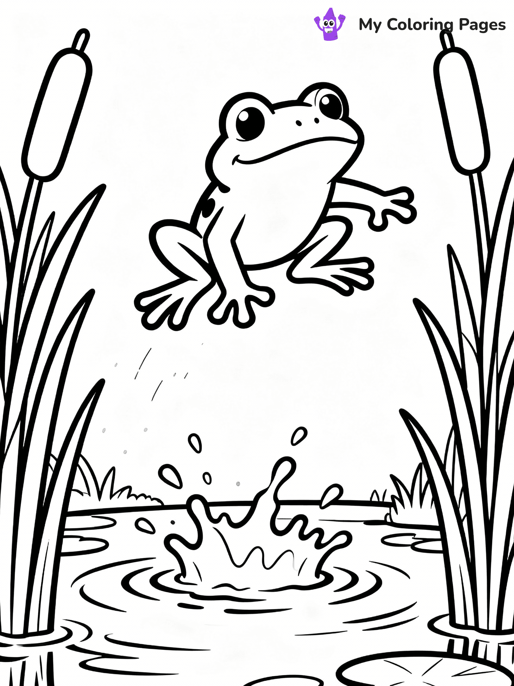 Frog Coloring Pages - 25