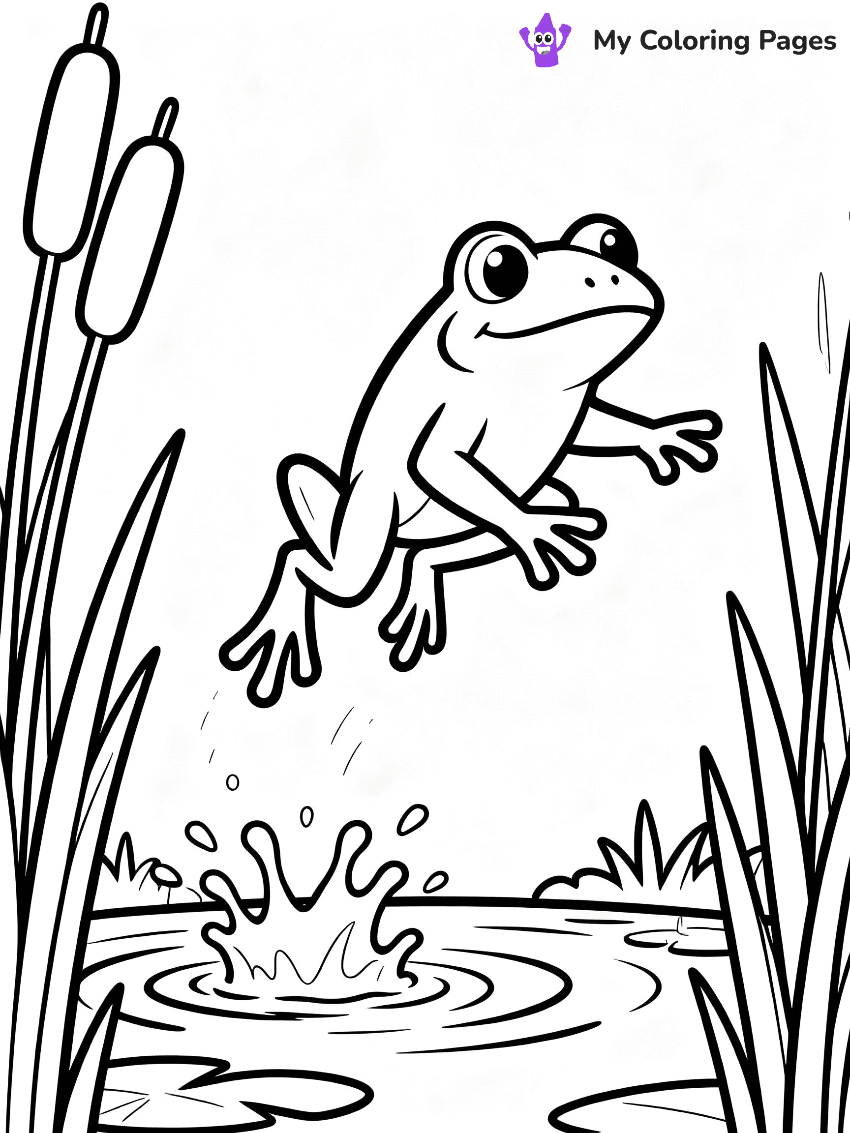 Frog Coloring Pages - 24