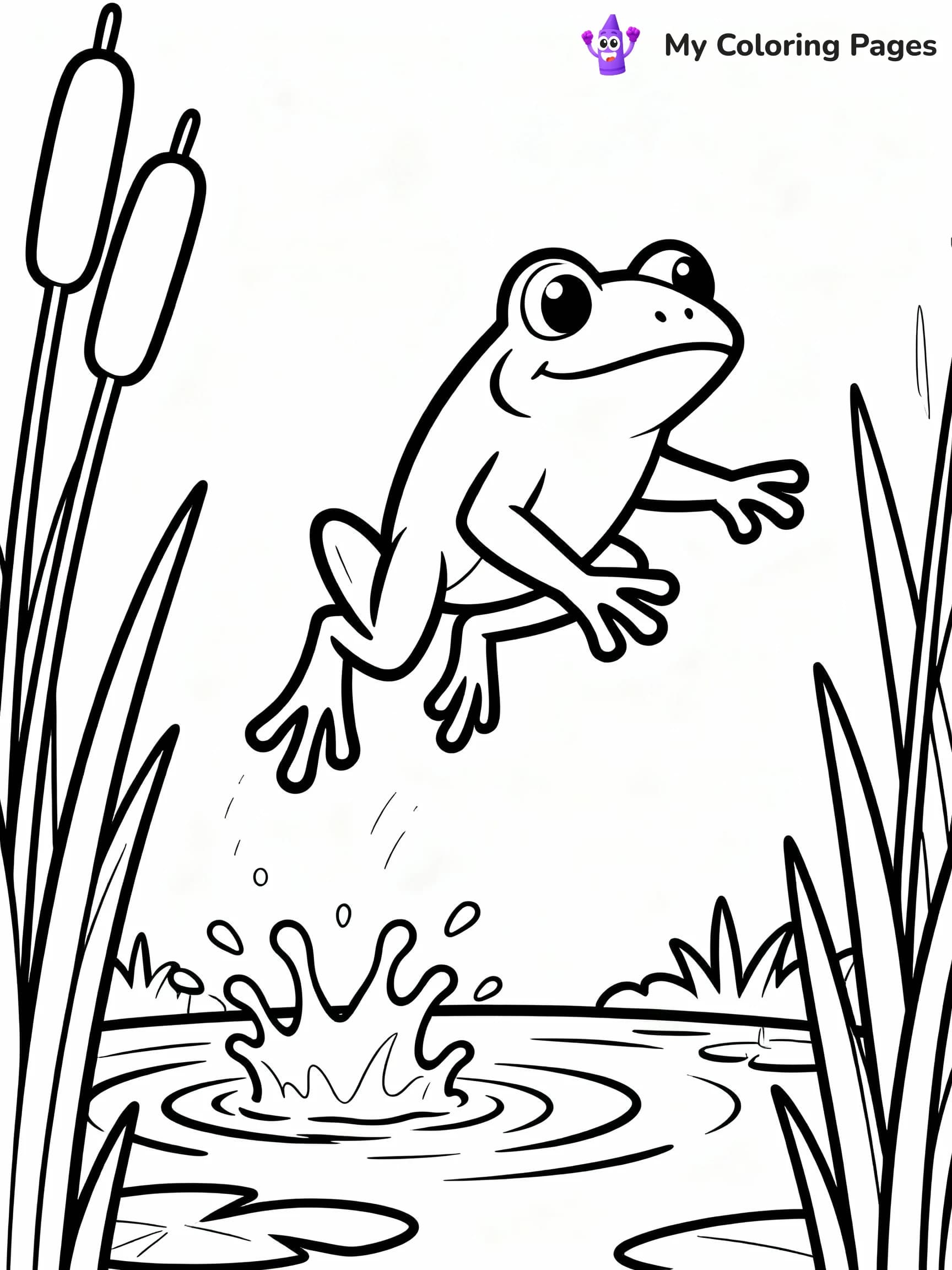 Frog Coloring Pages - 24