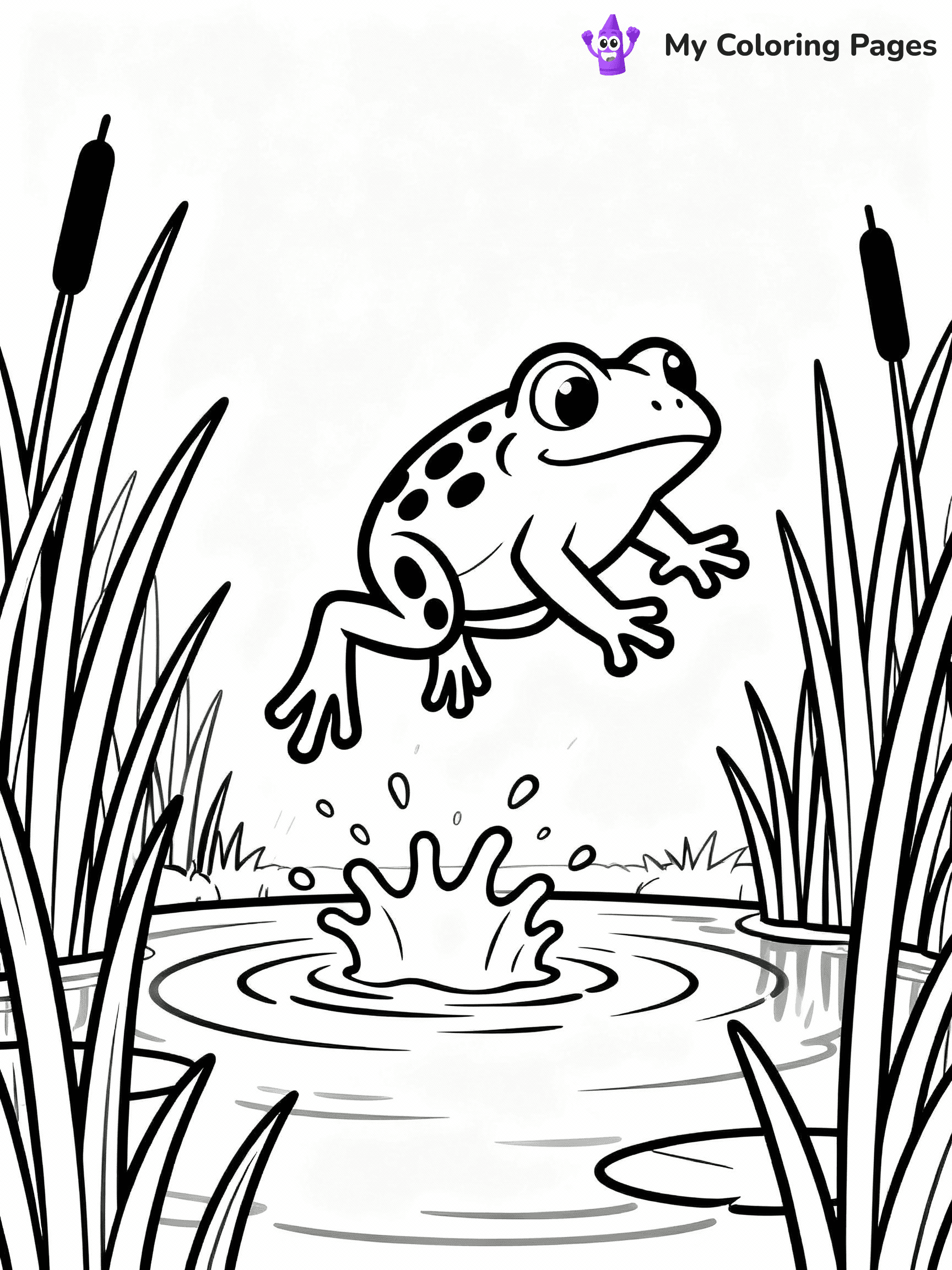 Frog Coloring Pages - 23