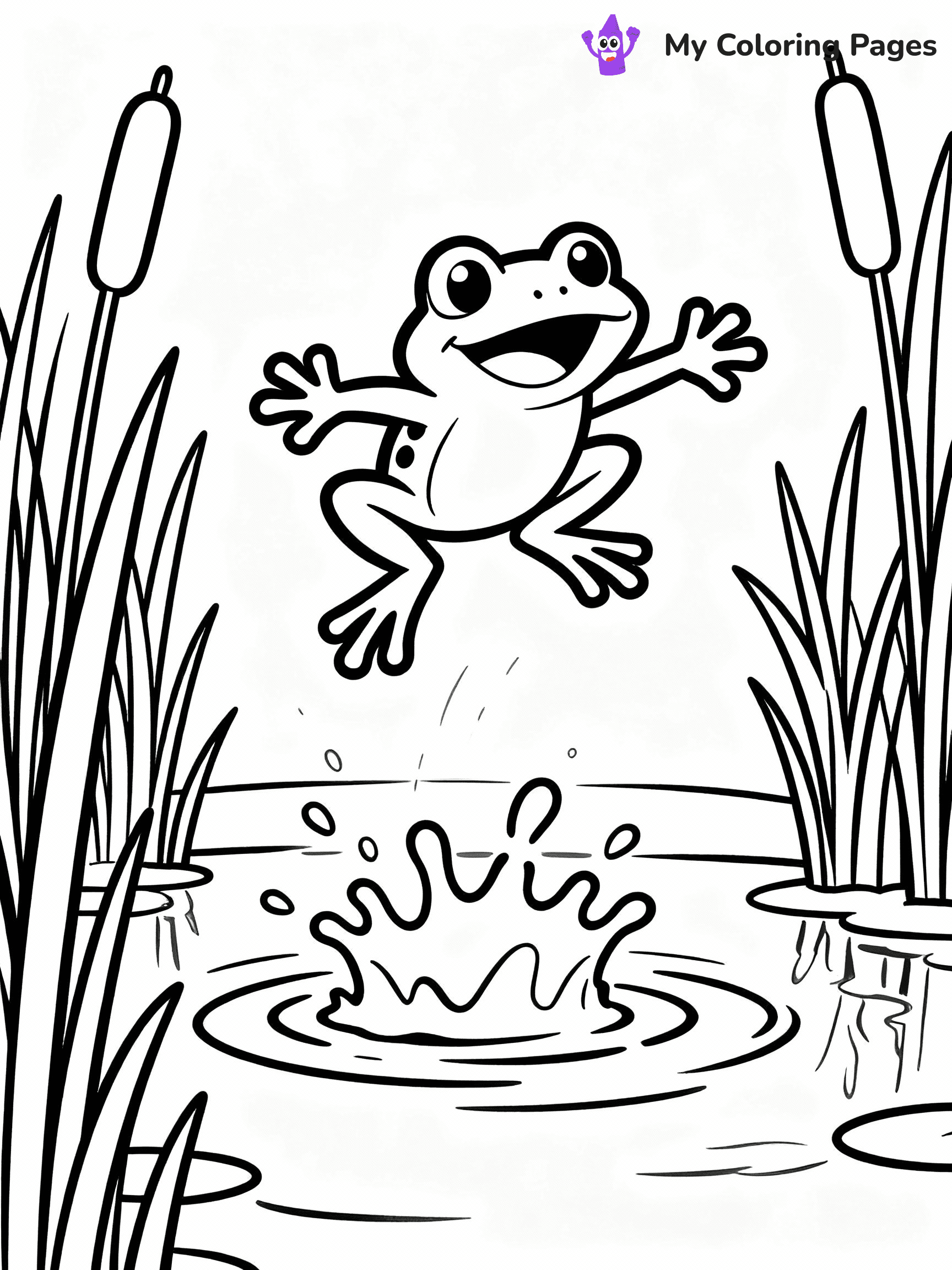 Frog Coloring Pages - 22