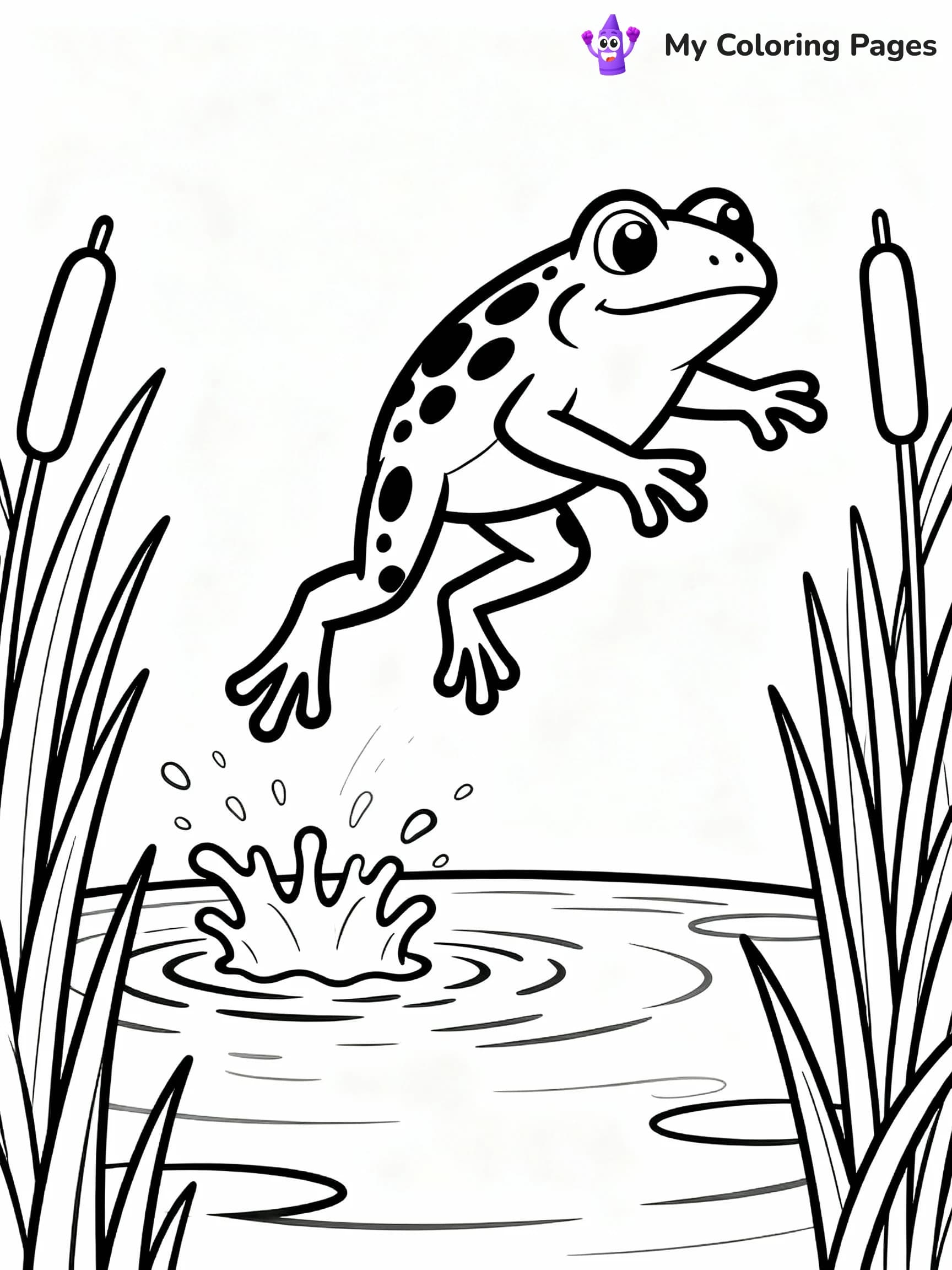 Frog Coloring Pages - 21