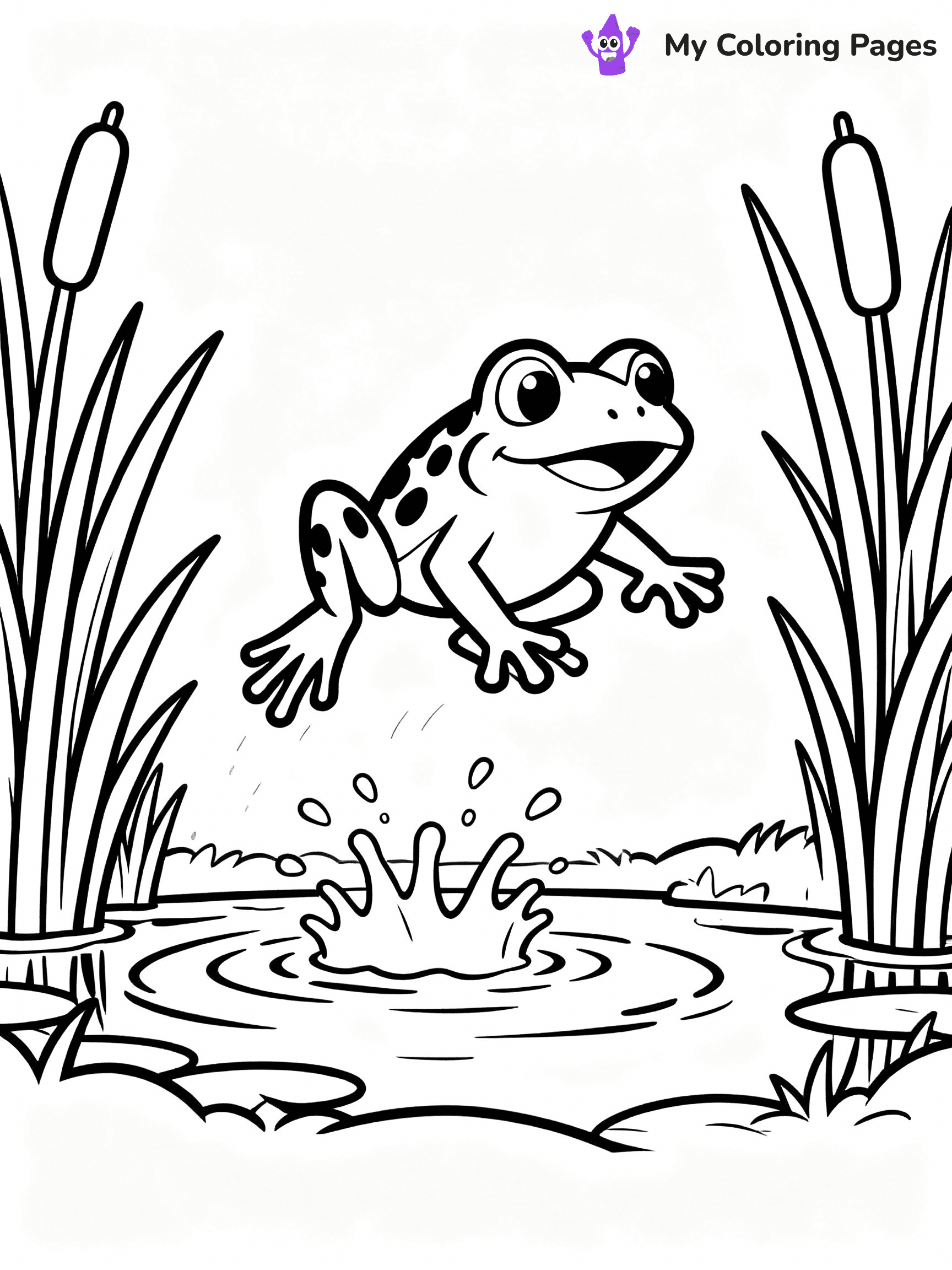 Frog Coloring Pages - 20