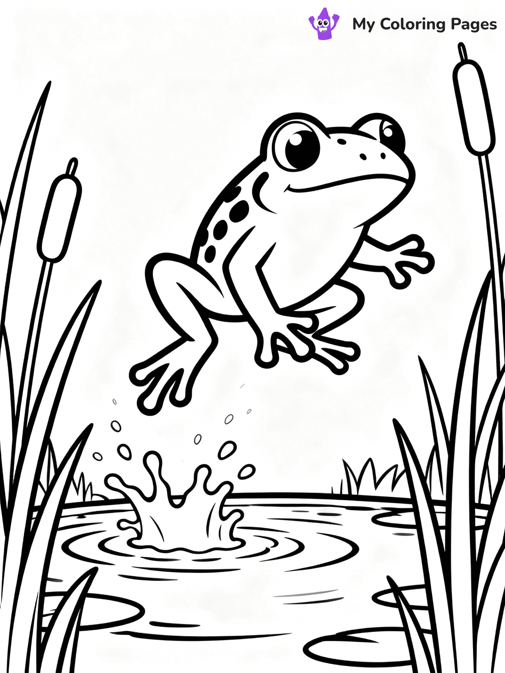 Frog Coloring Pages - 19
