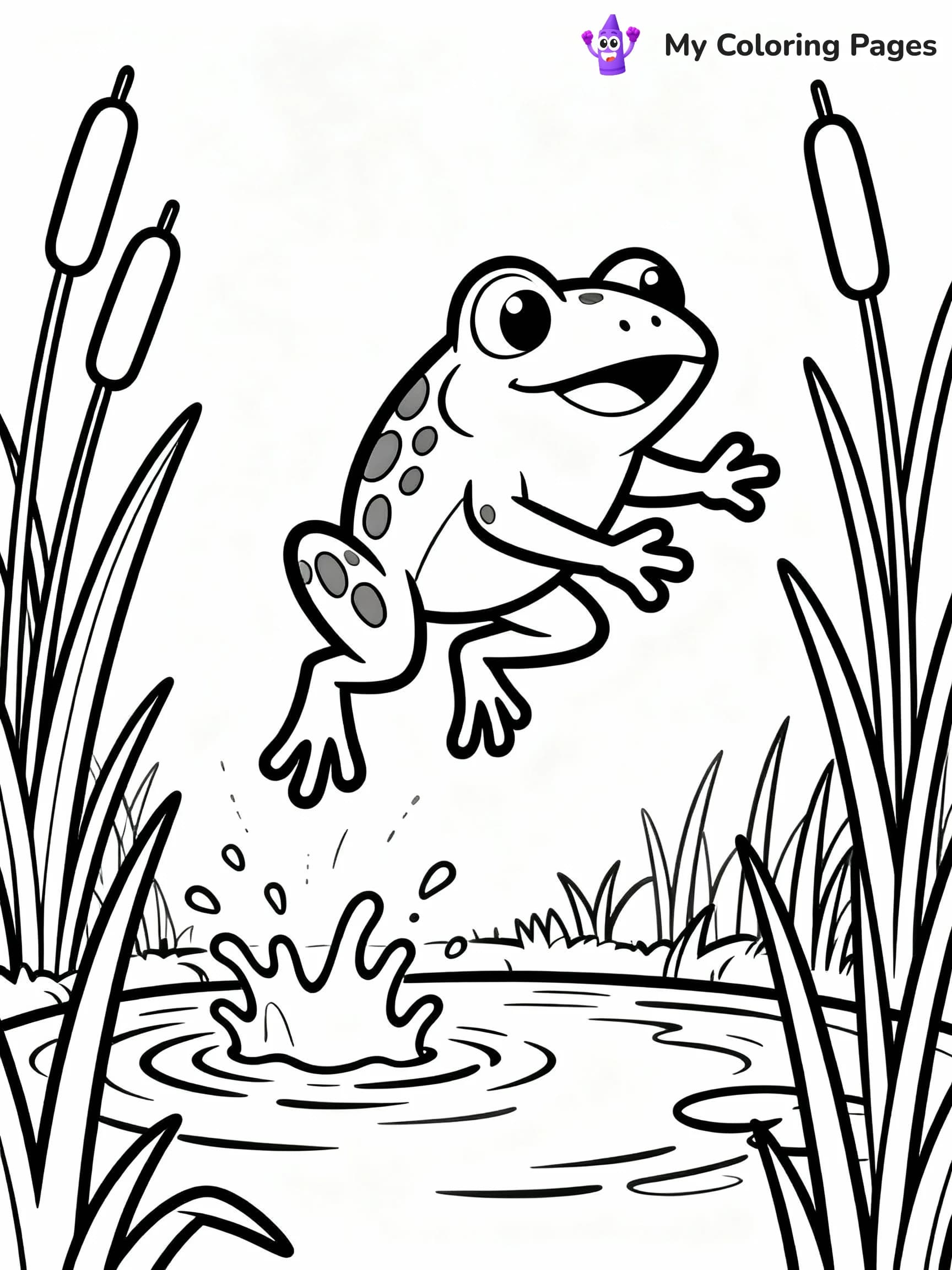 Frog Coloring Pages - 18