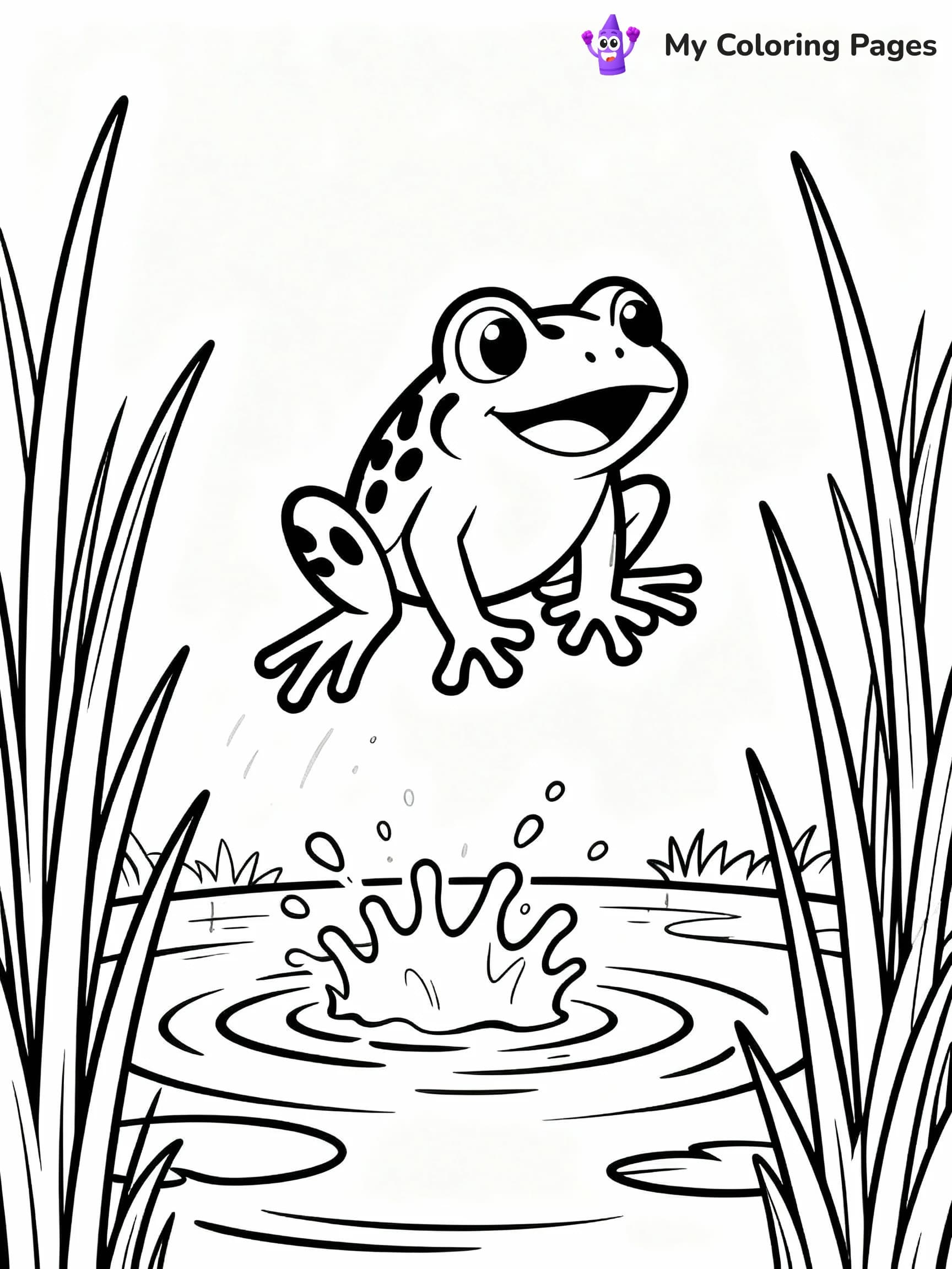 Frog Coloring Pages - 17