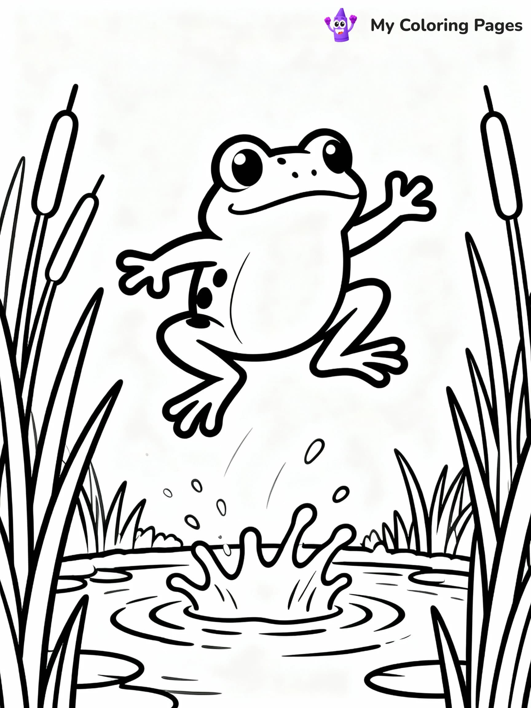 Frog Coloring Pages - 16