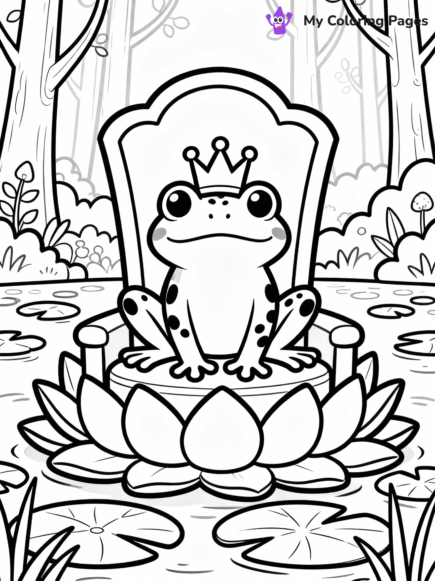 Frog Coloring Pages - 15