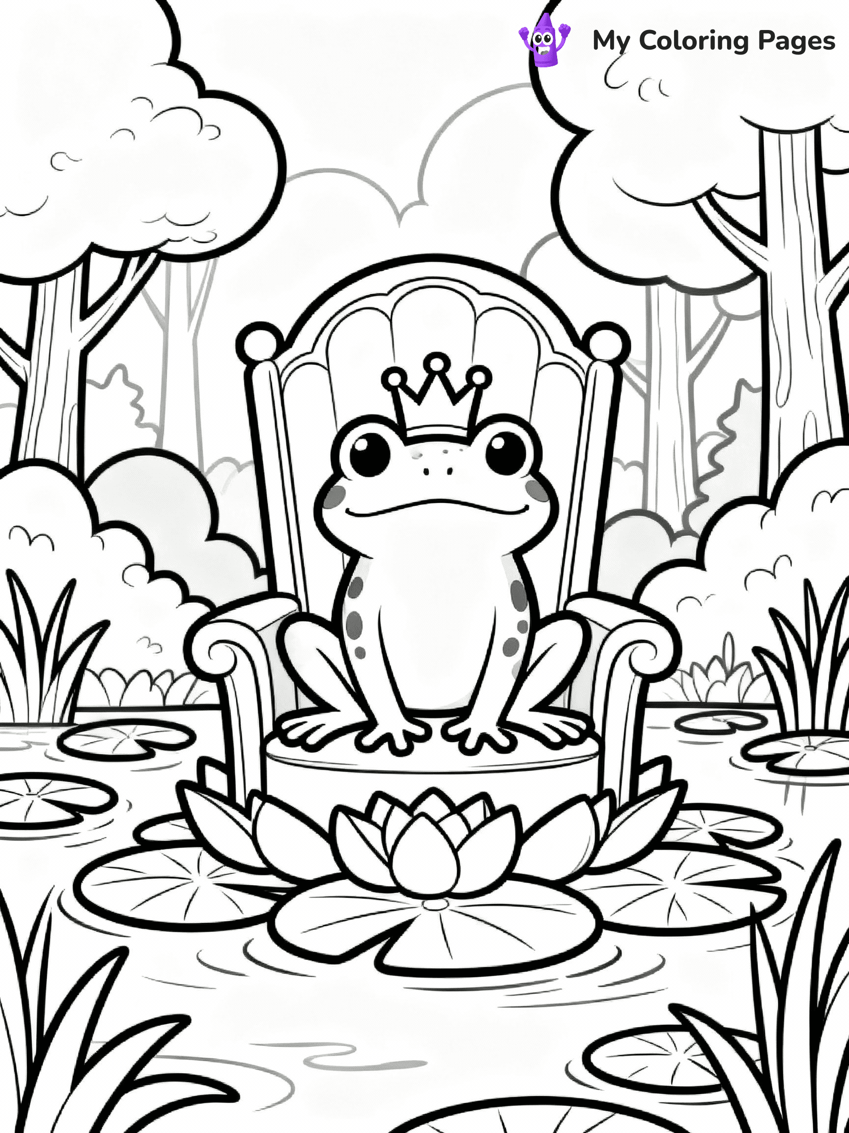 Frog Coloring Pages - 14