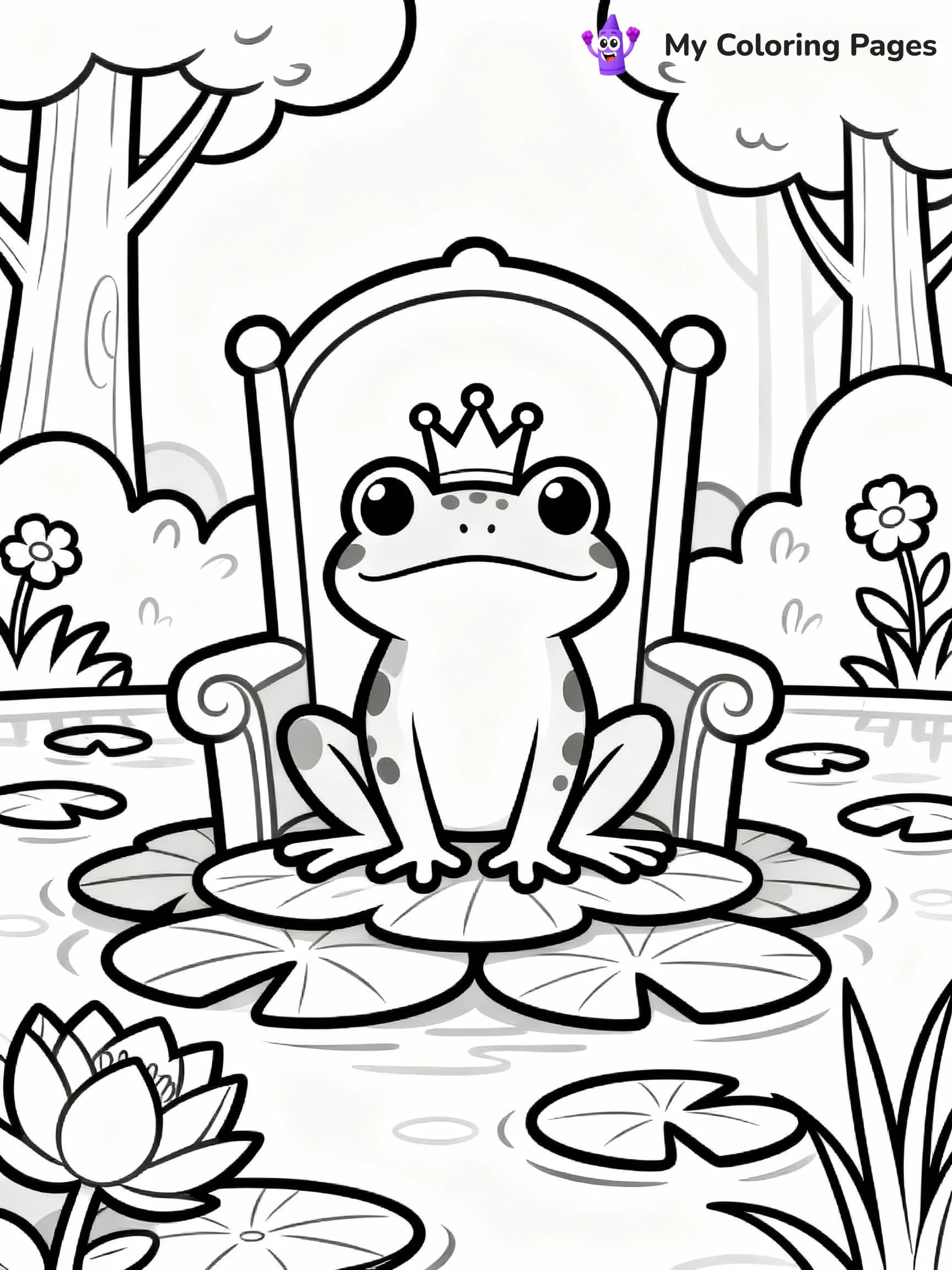 Frog Coloring Pages - 13