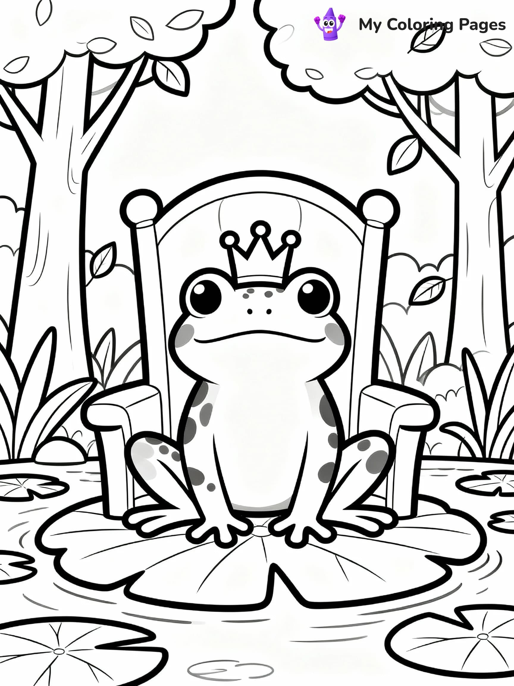 Frog Coloring Pages - 12