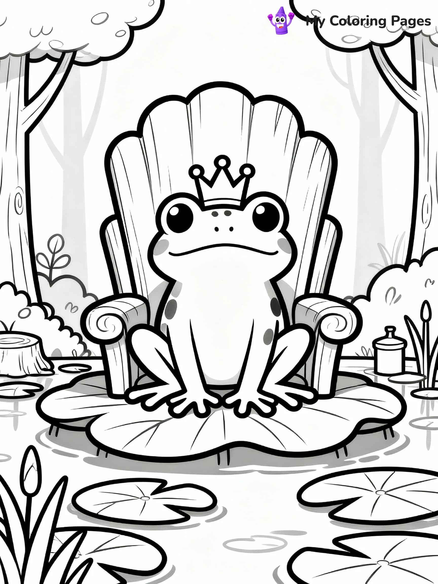 Frog Coloring Pages - 11