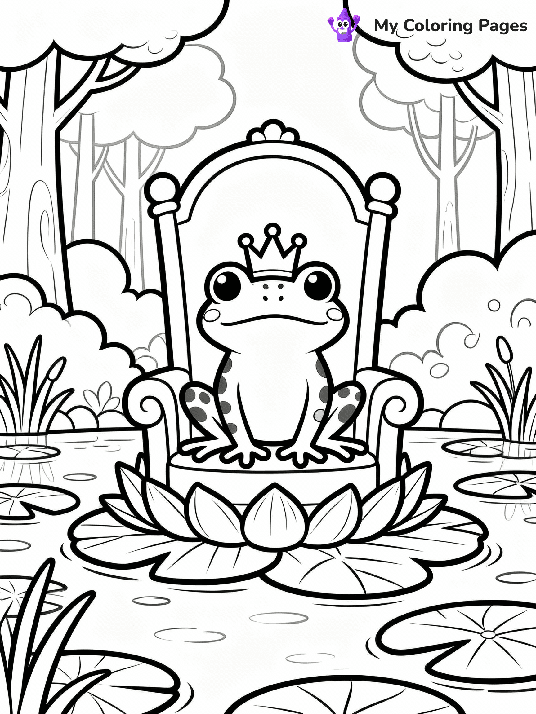 Frog Coloring Pages - 10