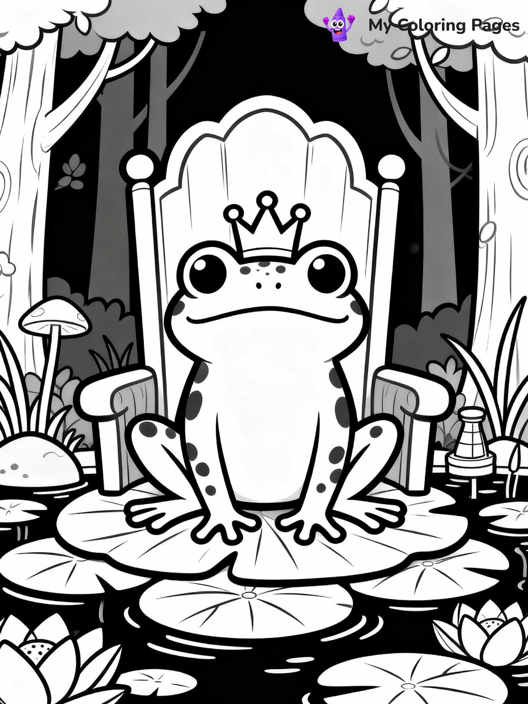 Frog Coloring Pages - 9