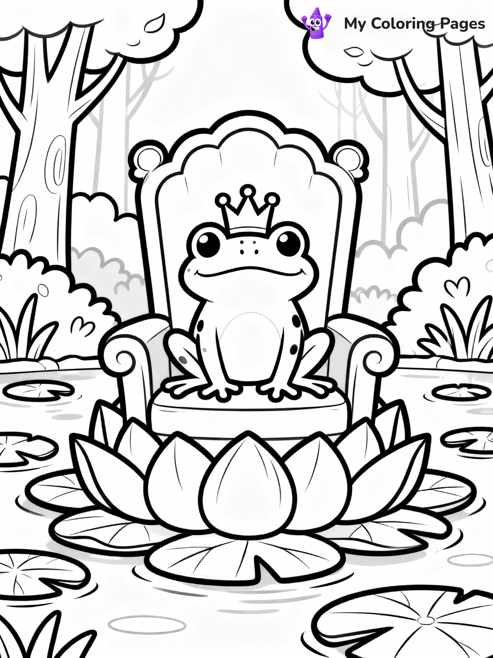 Frog Coloring Pages - 8