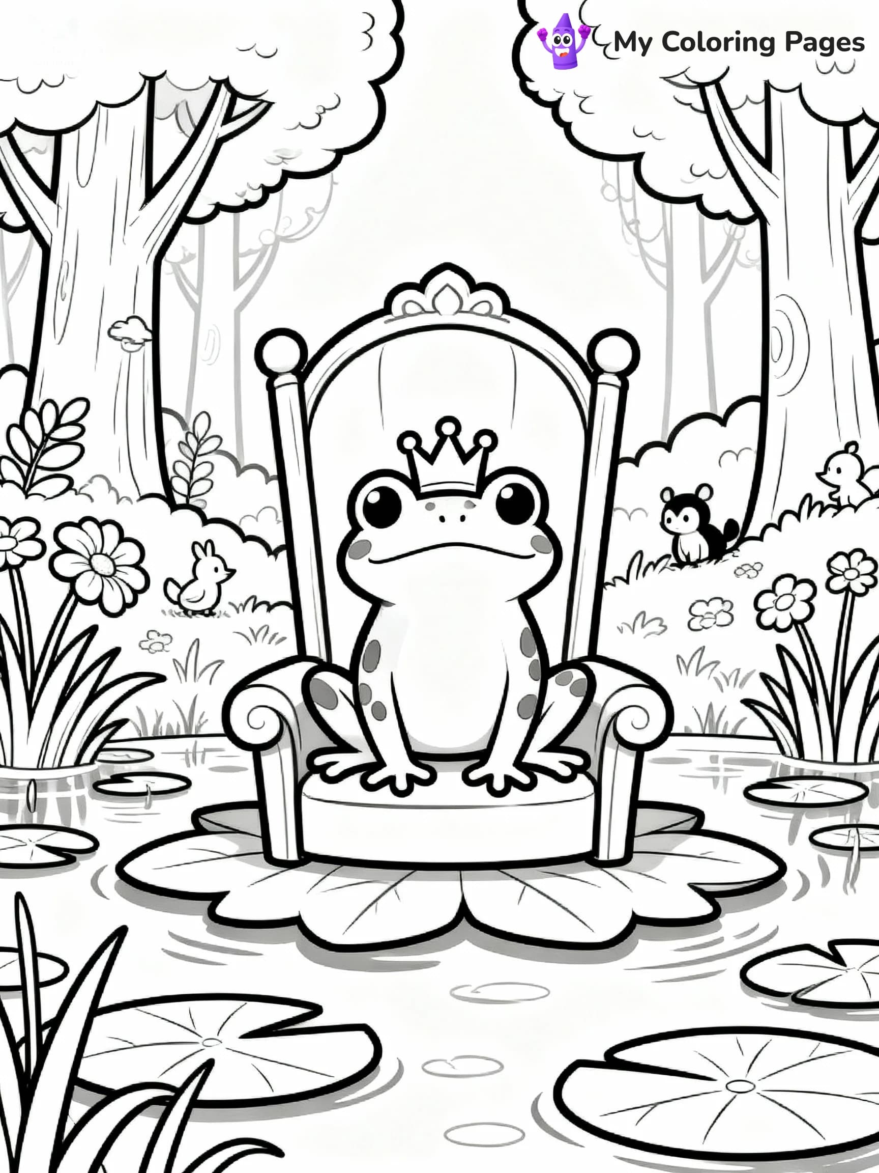 Frog Coloring Pages - 7
