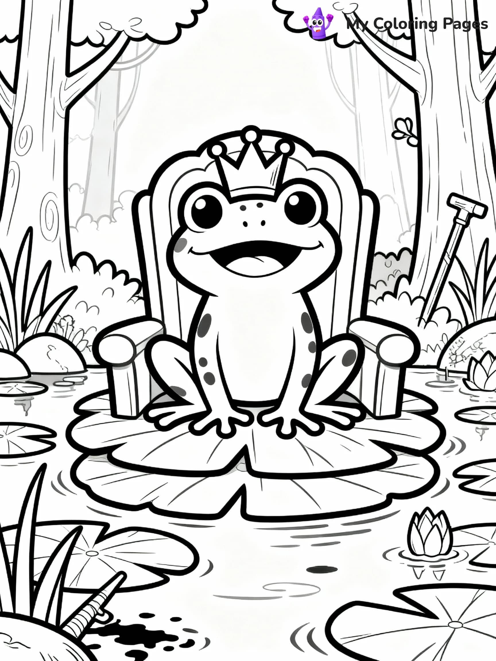 Frog Coloring Pages - 5