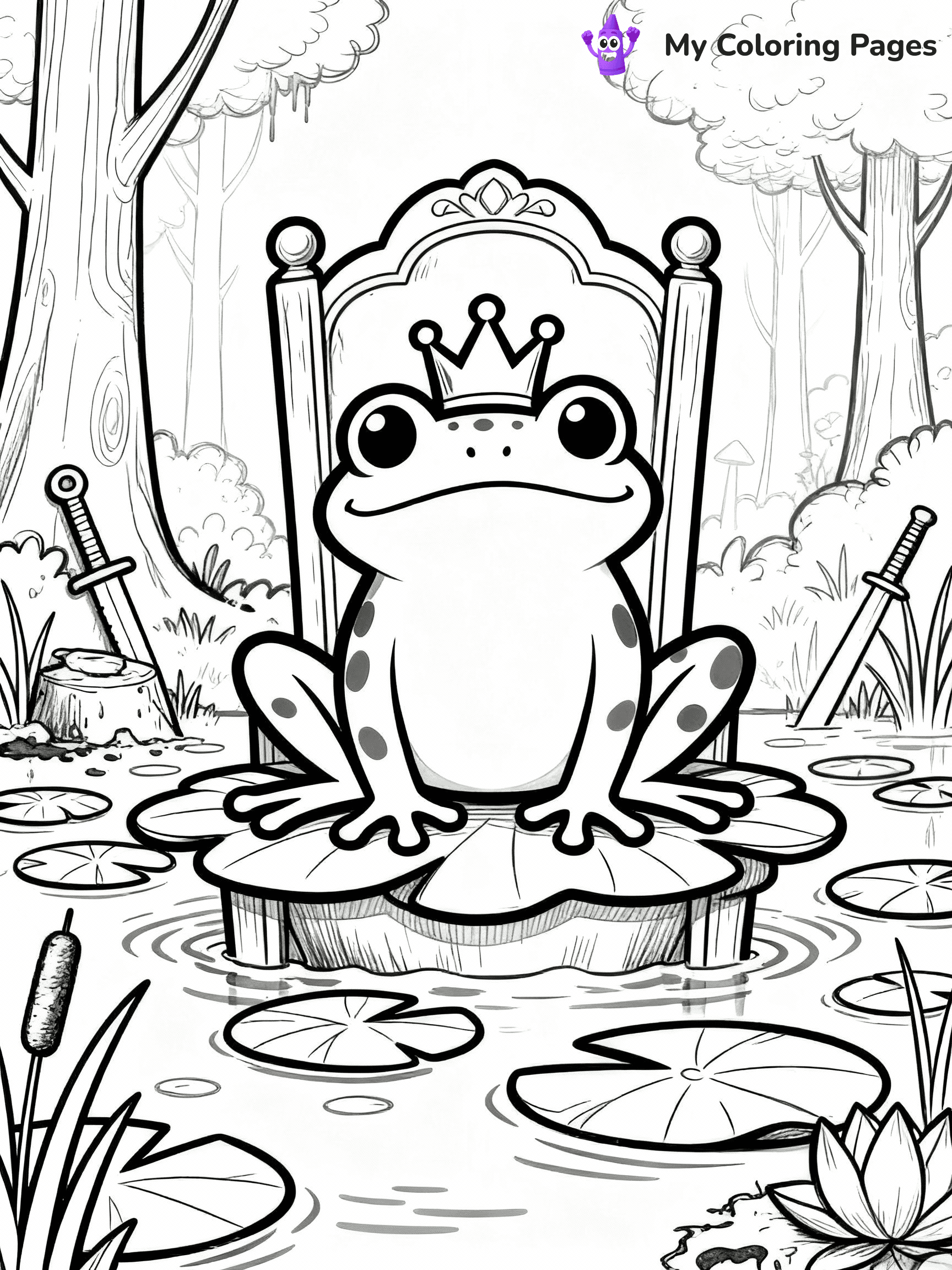 Frog Coloring Pages - 3