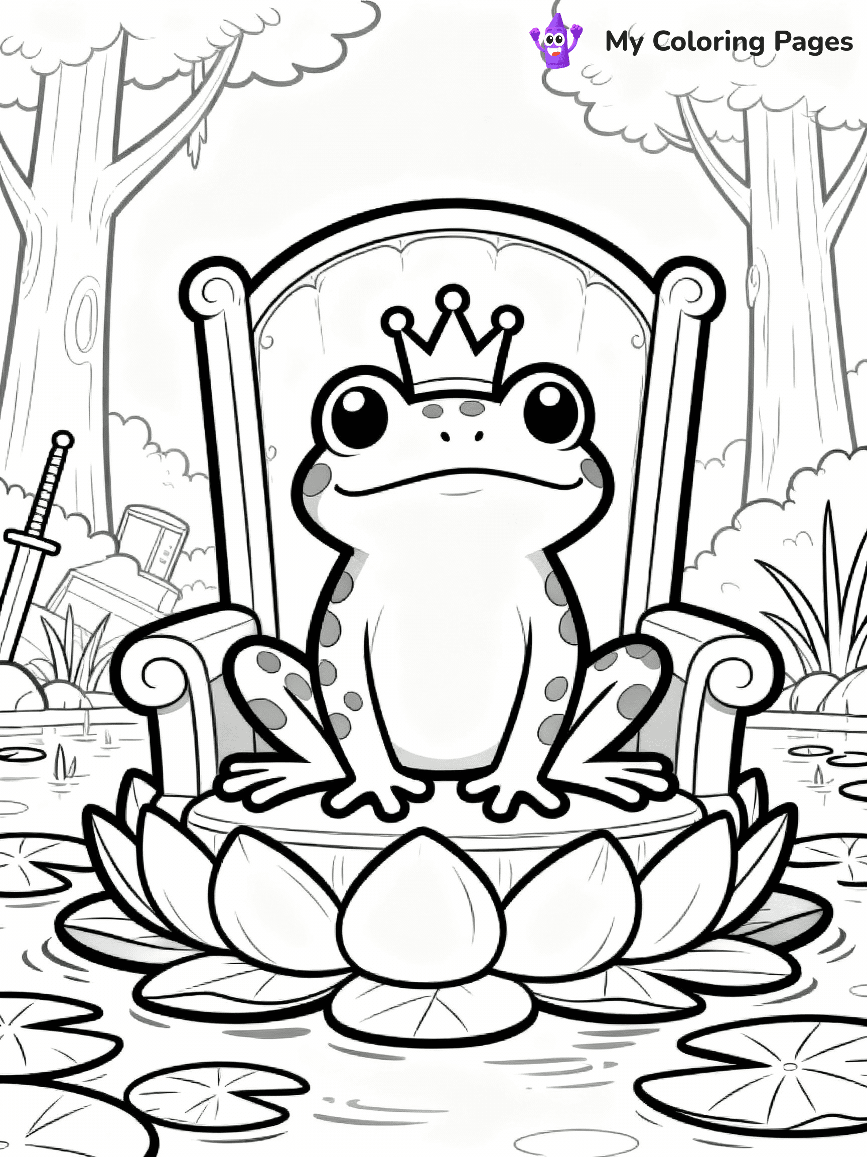 Frog Coloring Pages - 2