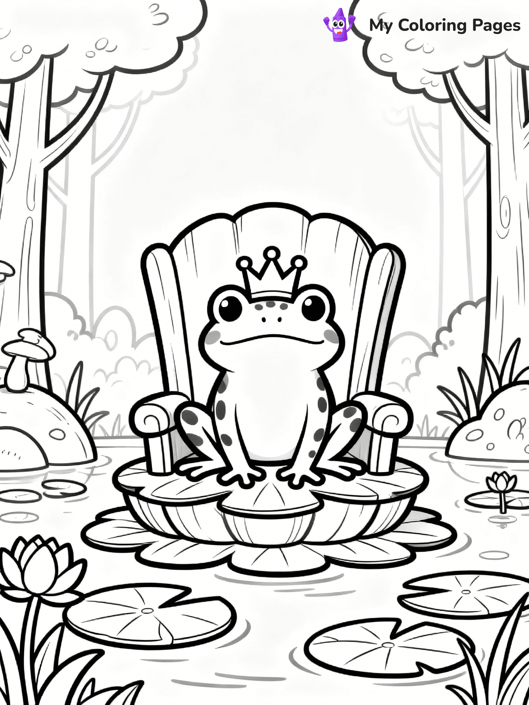 Frog Coloring Pages - 1