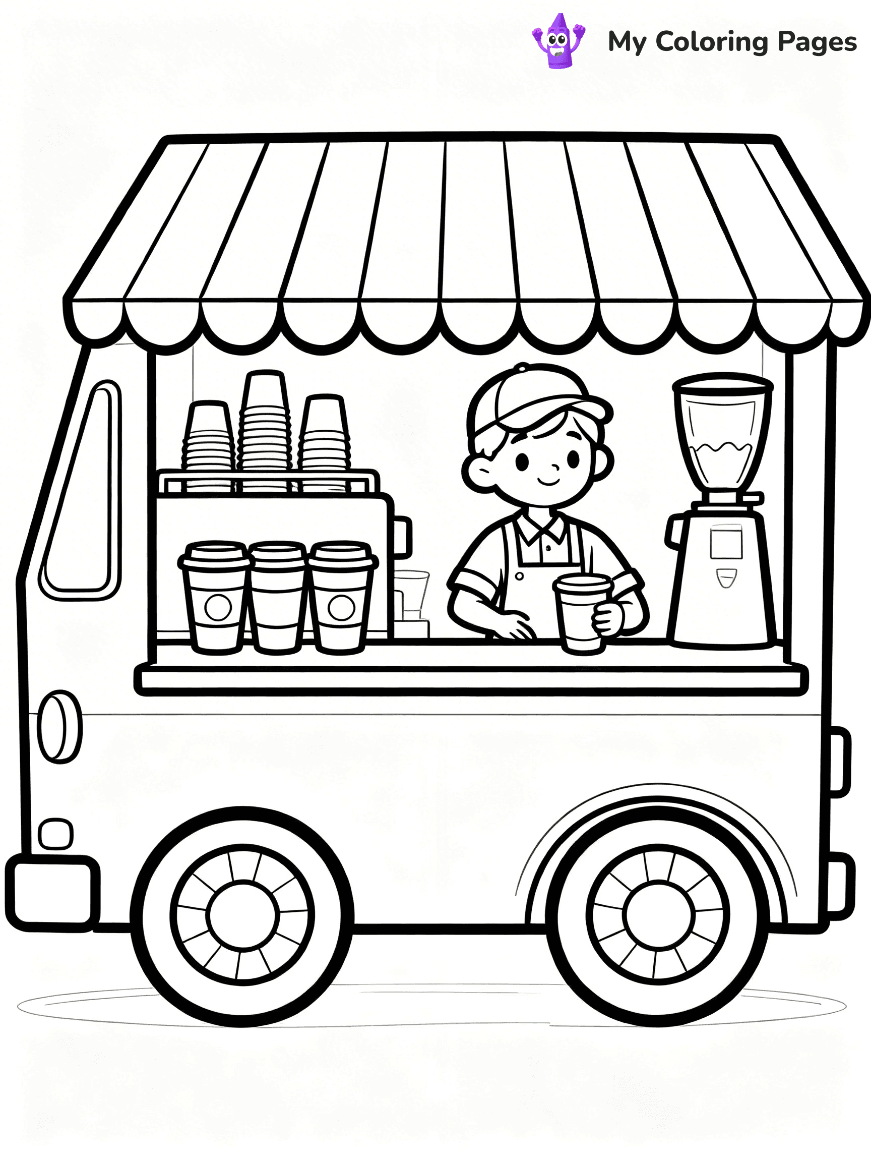 Food Truck Coloring Pages - 29