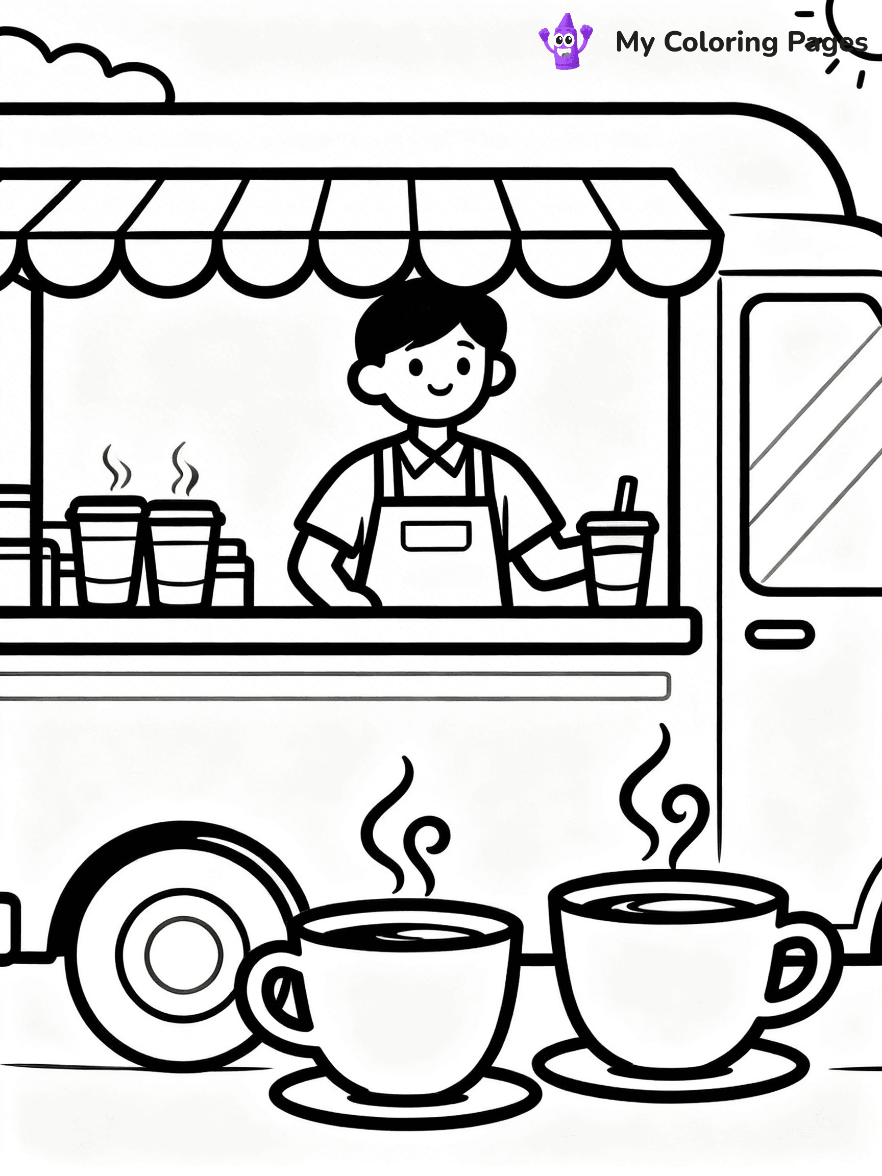 Food Truck Coloring Pages - 28