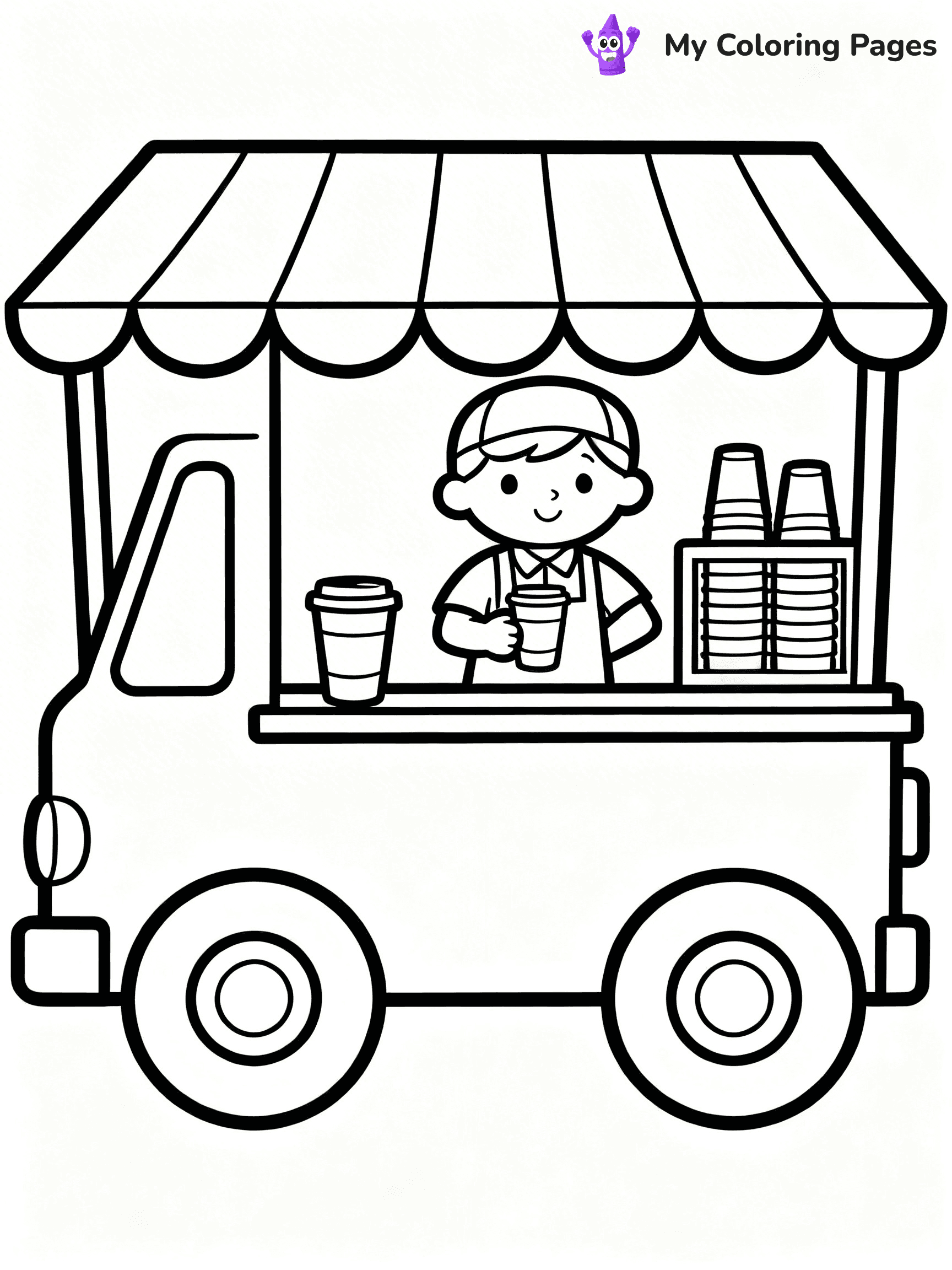 Food Truck Coloring Pages - 27