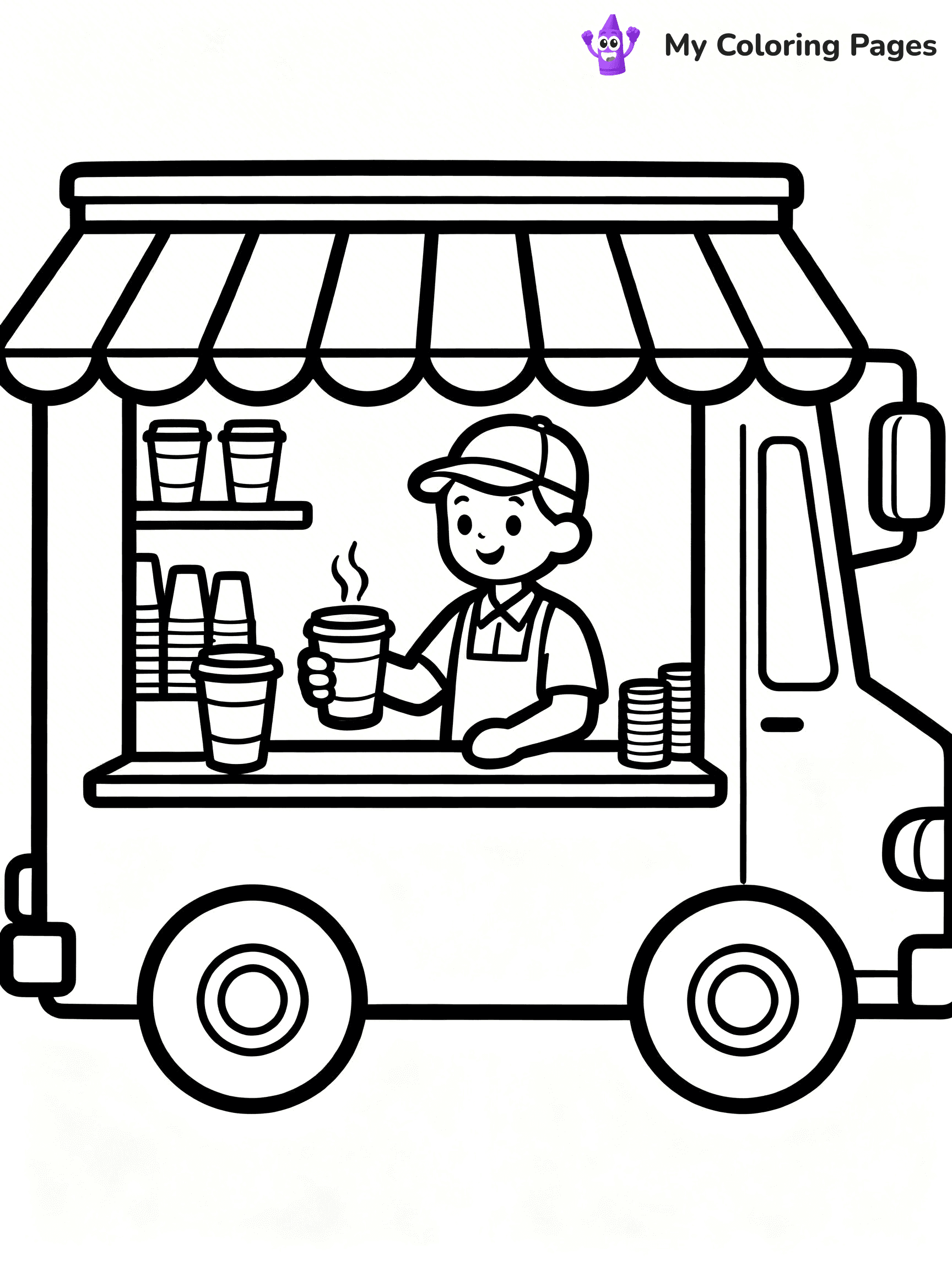 Food Truck Coloring Pages - 26