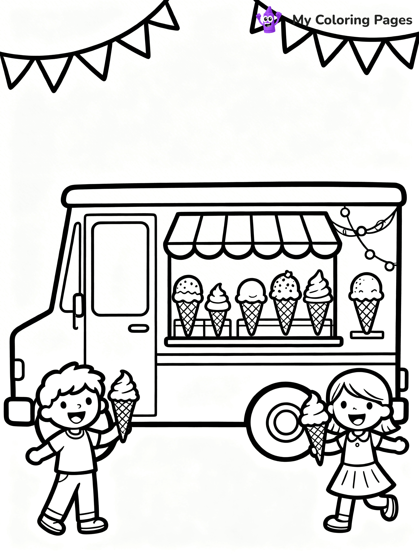 Food Truck Coloring Pages - 24