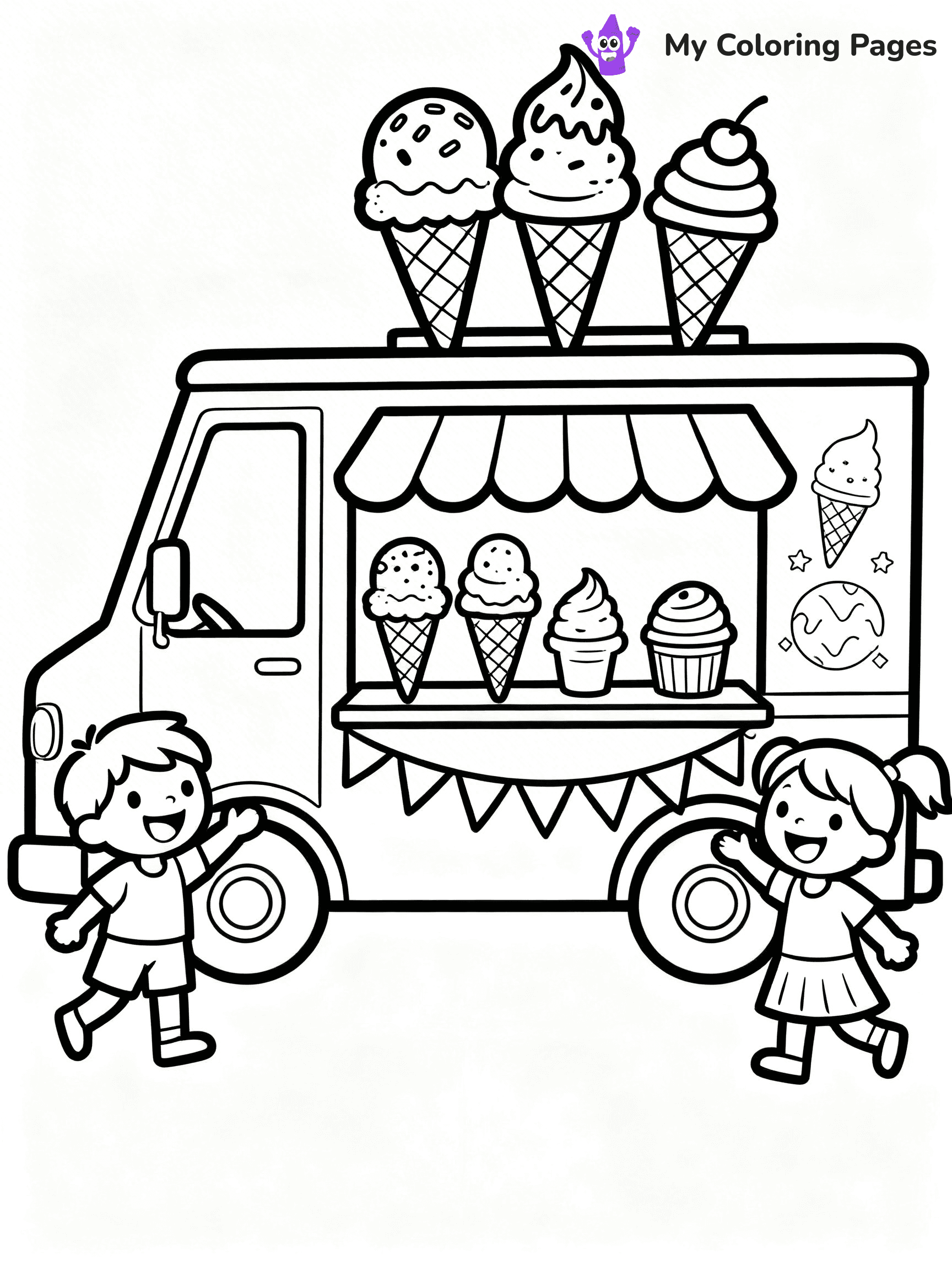 Food Truck Coloring Pages - 22