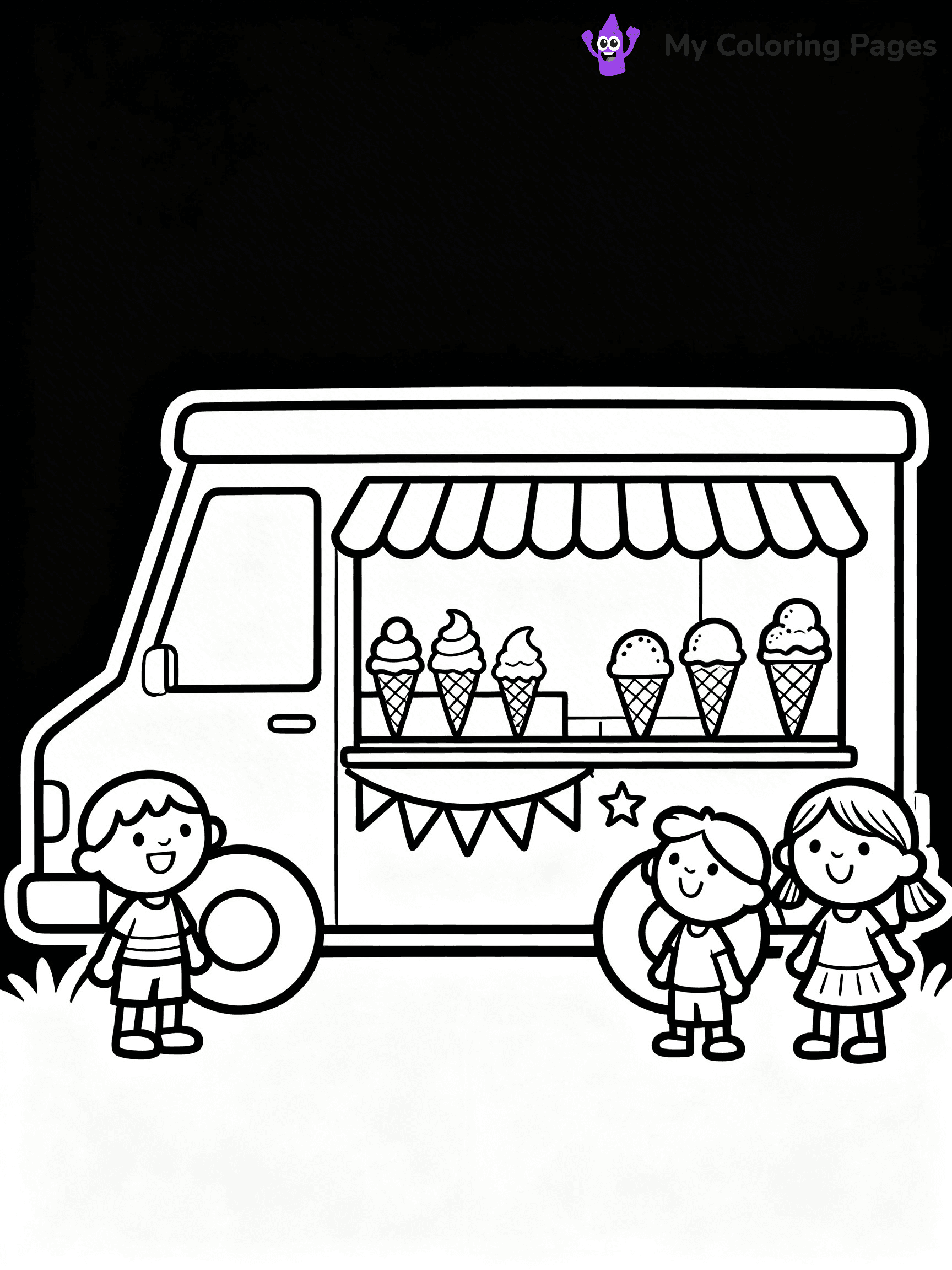 Food Truck Coloring Pages - 21