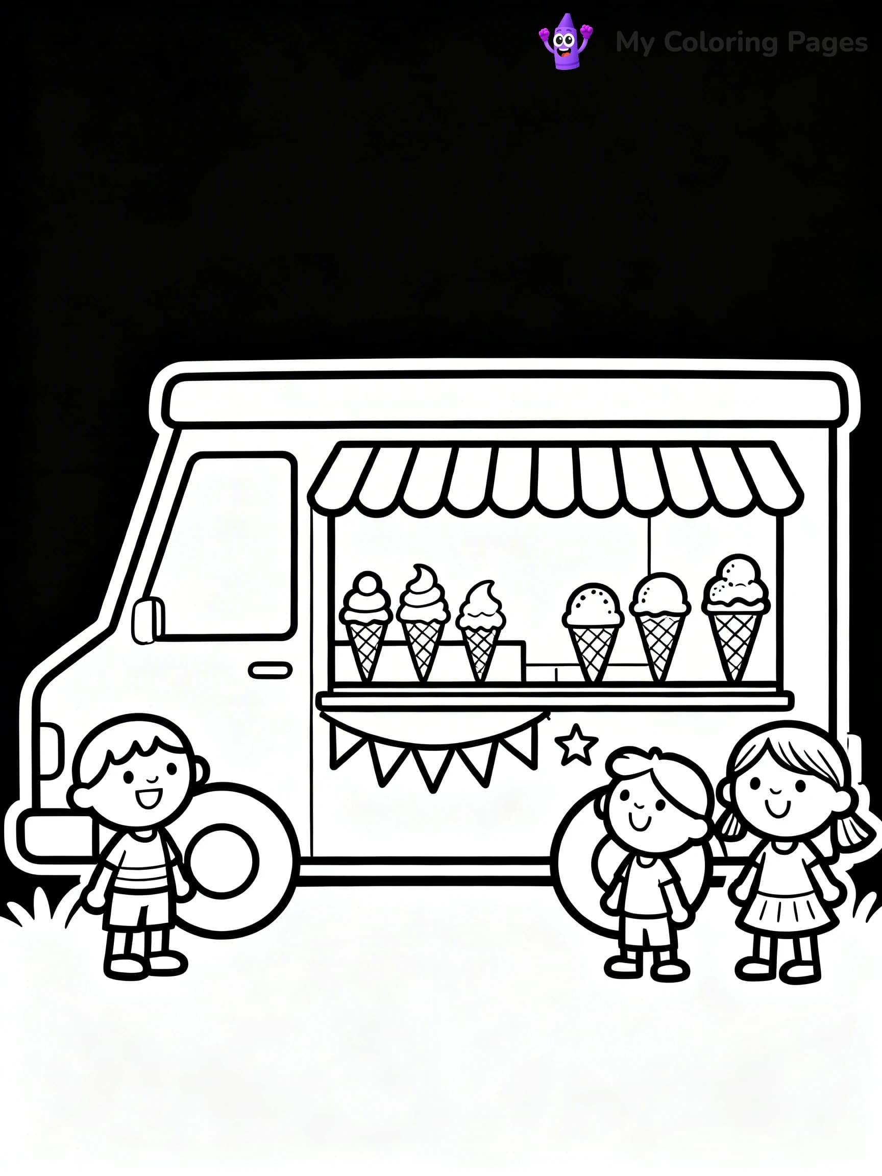 Food Truck Coloring Pages - 21