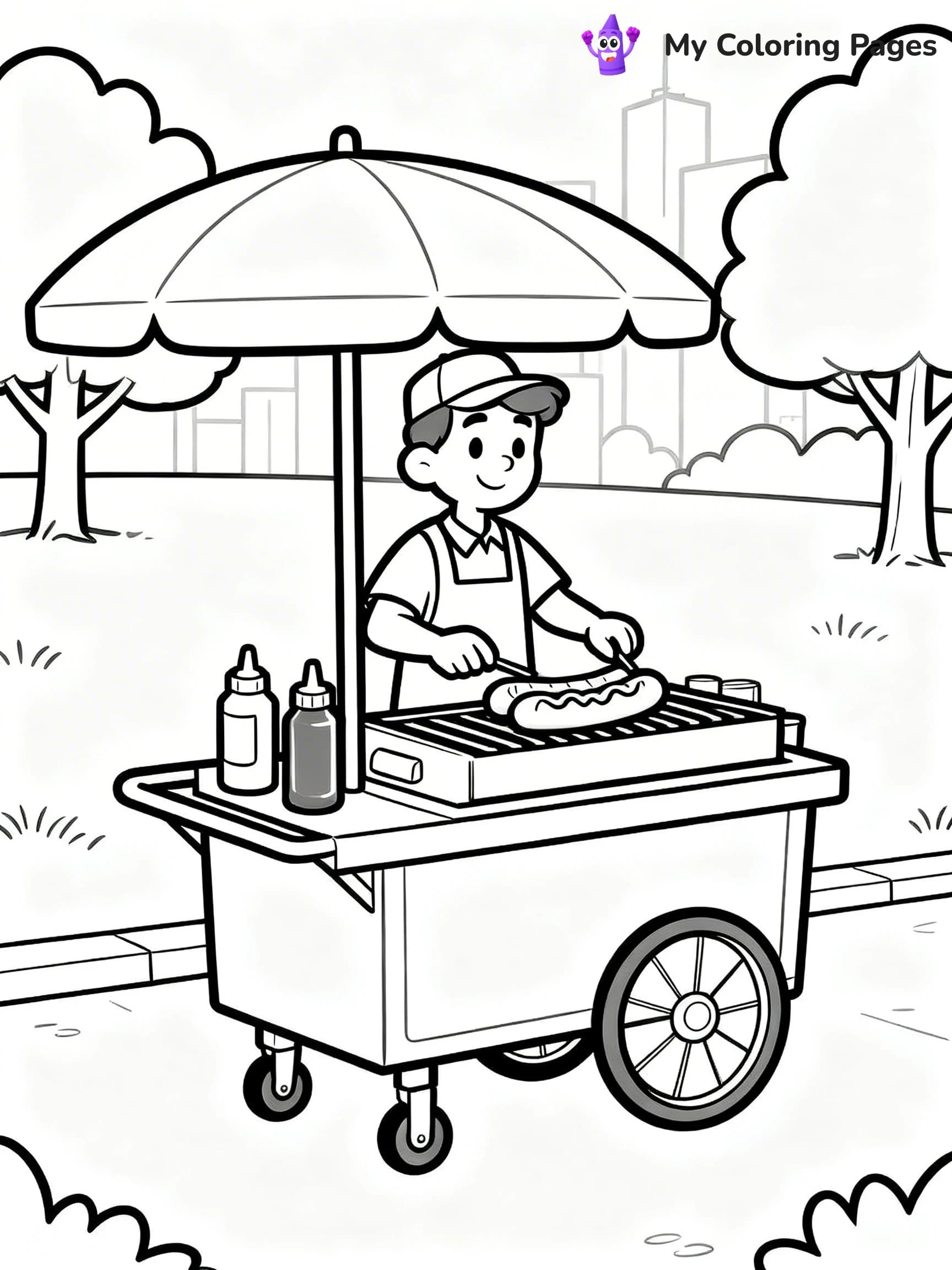 Food Truck Coloring Pages - 19